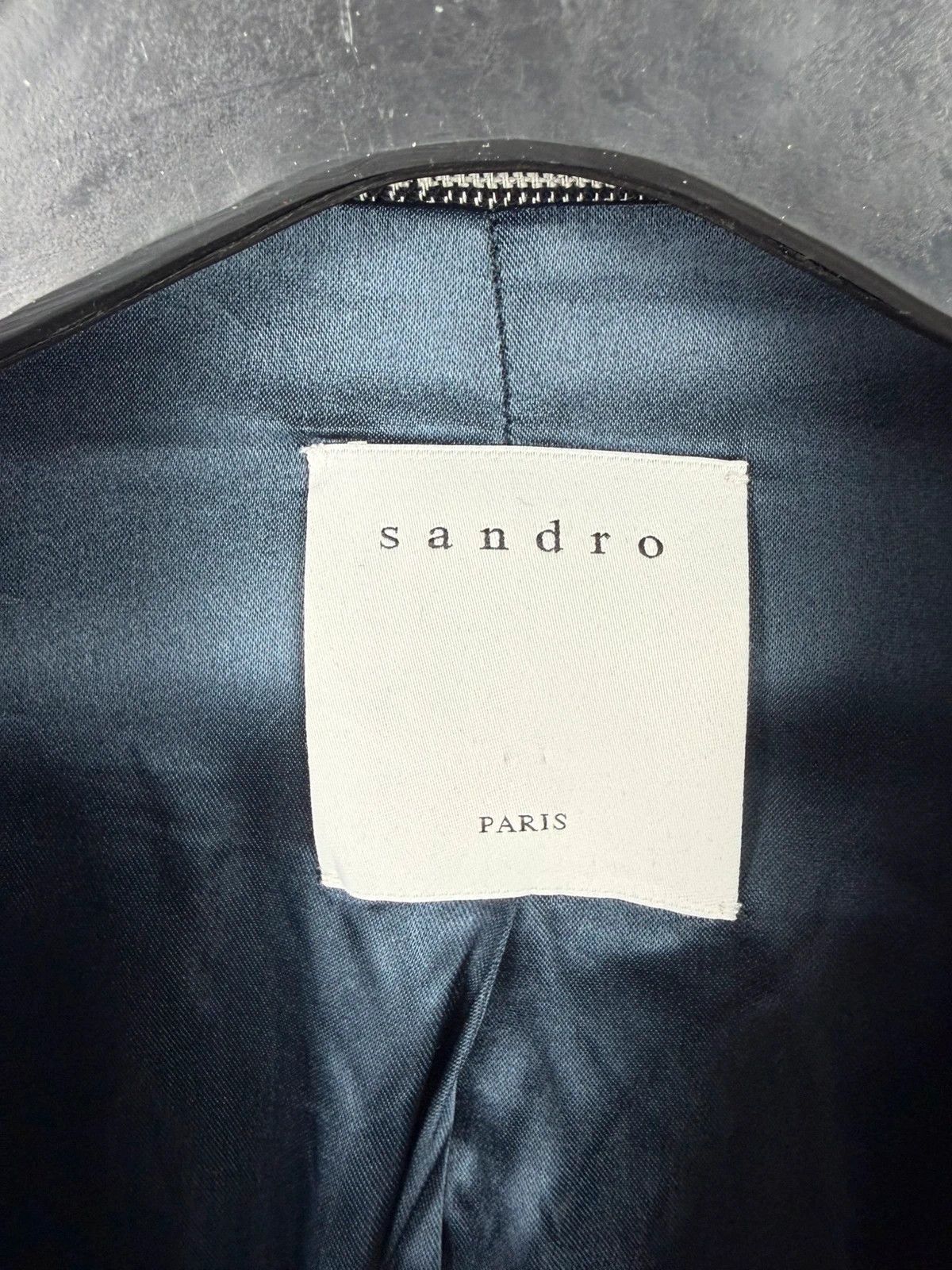 Sandro Sandro Prince Of Wales Checked Wool Suit Size 42R - 5 Thumbnail