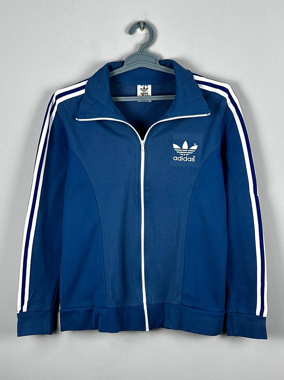 Adidas Vintage 90s Adidas Track Jacket Blue Retro Mens Size US M / EU 48-50 / 2 - 1 Thumbnail