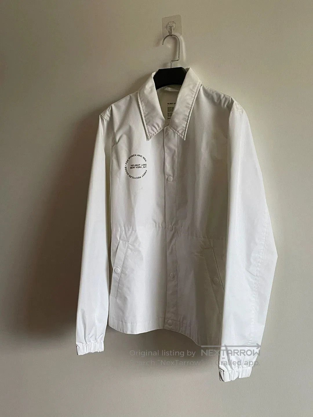 Helmut Lang helmut lang white coach jacket oversized s. Size US S / EU 44-46 / 1 - 5 Thumbnail