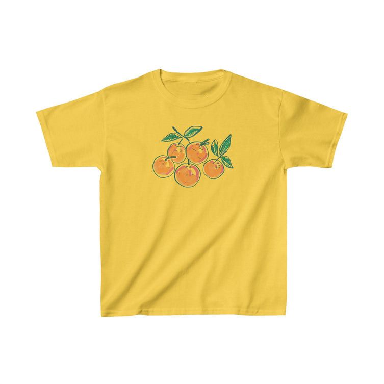 Other Yellow Orange Fruit Graphic Baby Tee Cute Citrus Tee Size M / US 6-8 / IT 42-44 - 2 Thumbnail