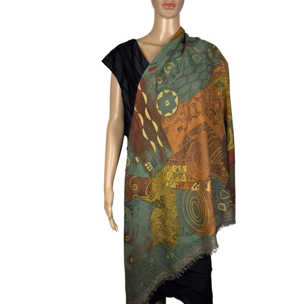 Paul Smith New Paul Smith Klimt Print Large Square Scarf Wrap 54'' x 5 Size ONE SIZE - 2 Thumbnail