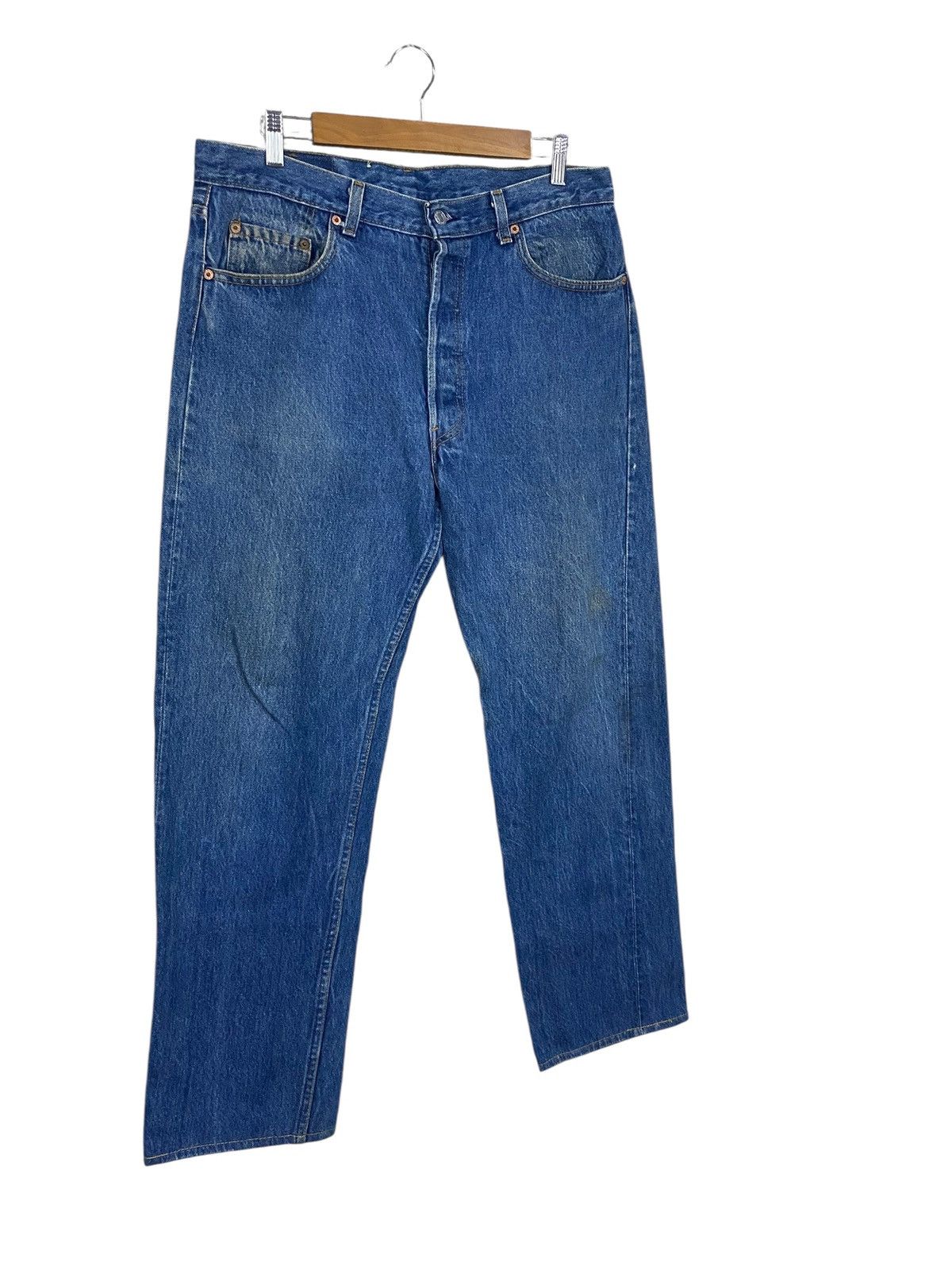 Levi's Vintage 80s levis 501 denim W35 L32 Size US 35 - 2 Thumbnail