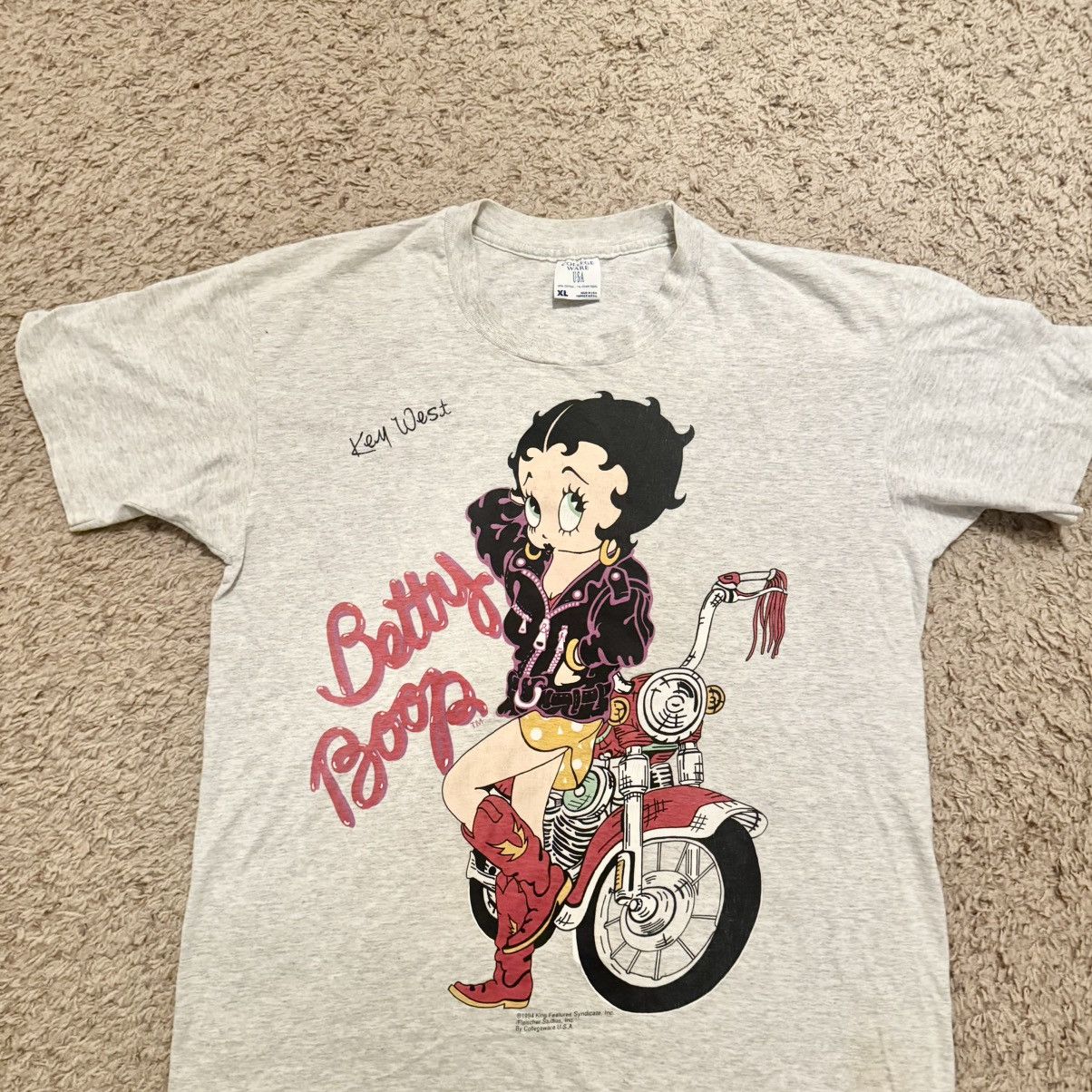Vintage Vintage 1994 Betty Boop Key West Motorcycle Tee XL Size US XL / EU 56 / 4 - 3 Thumbnail