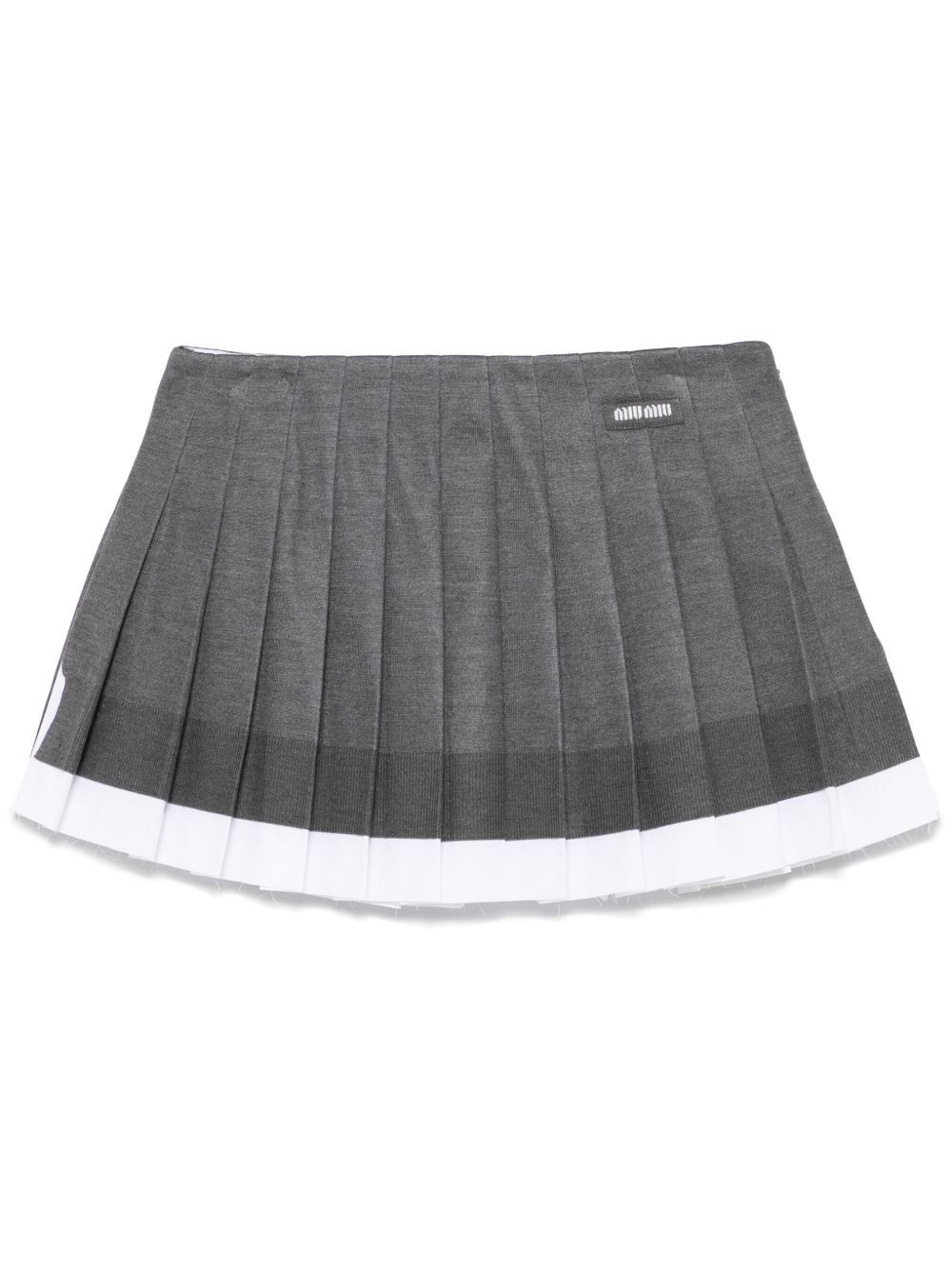 Miu Miu PLEATED MINI SKIRT Size 27" / US 4 / IT 40 - 1 Thumbnail