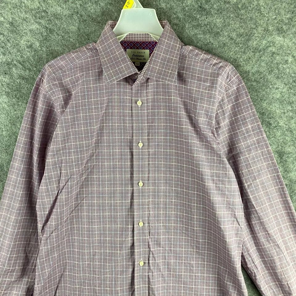 Ted Baker Ted Baker Button Up Endurance Shirt 16.5 Men's Long Sleeve Size US L / EU 52-54 / 3 - 2 Thumbnail