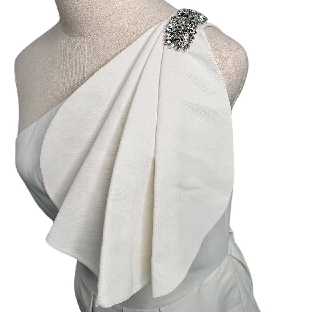 Sachin & Babi Sachin & Babi Martina One-Shoulder Gown Wedding Dress size 8 Size M / US 6-8 / IT 42-44 - 7 Thumbnail
