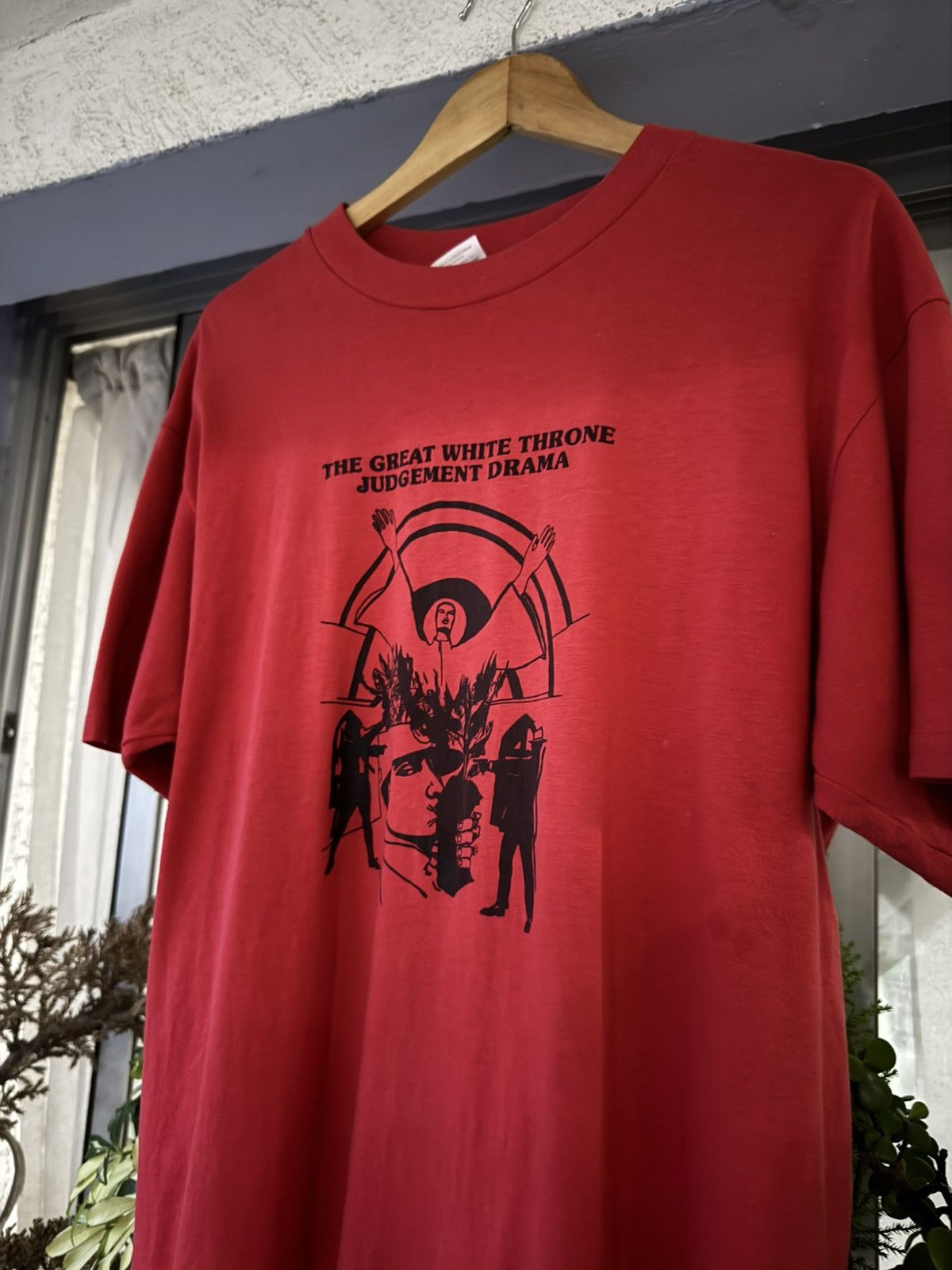 Vintage Rare Vintage 80’s Christian tee Great White Throne Judgment Size US XL / EU 56 / 4 - 5 Thumbnail