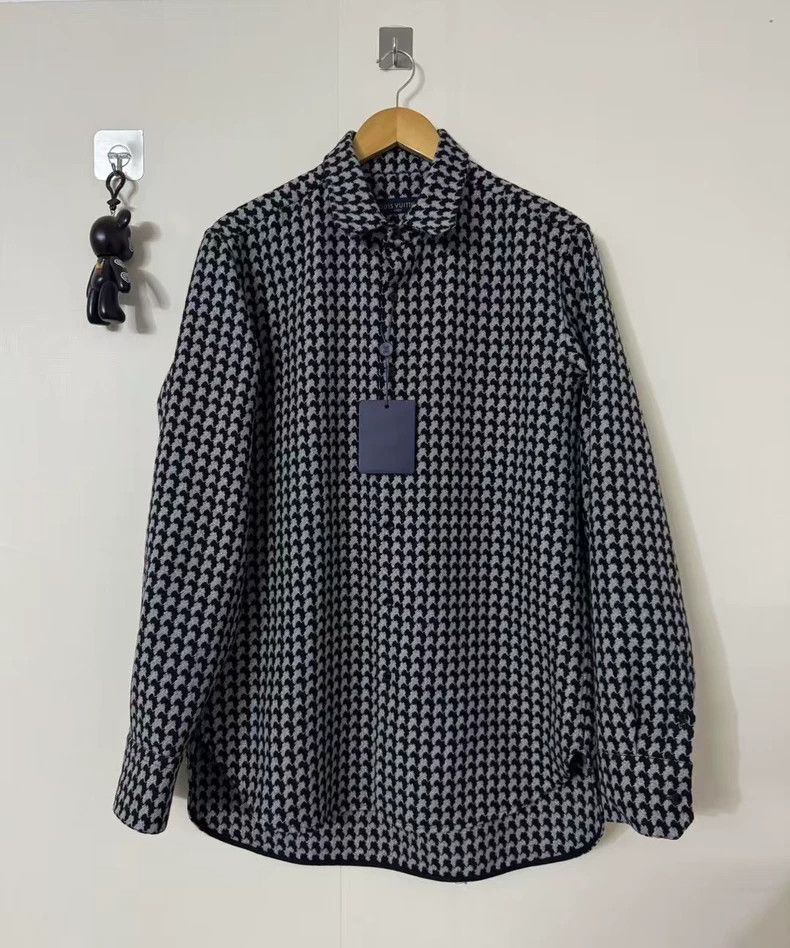 Louis Vuitton LOUIS VUITTON Houndstooth shirt 2504-Nextarrow Size US M / EU 48-50 / 2 - 1 Thumbnail