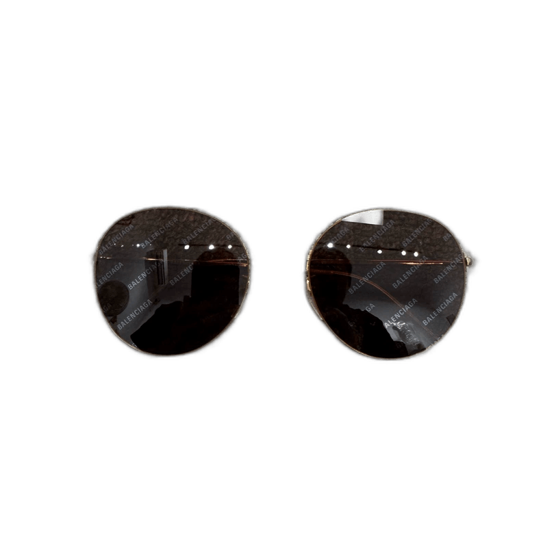 Balenciaga balenciaga gold rim round sunglasses Size ONE SIZE - 1 Thumbnail