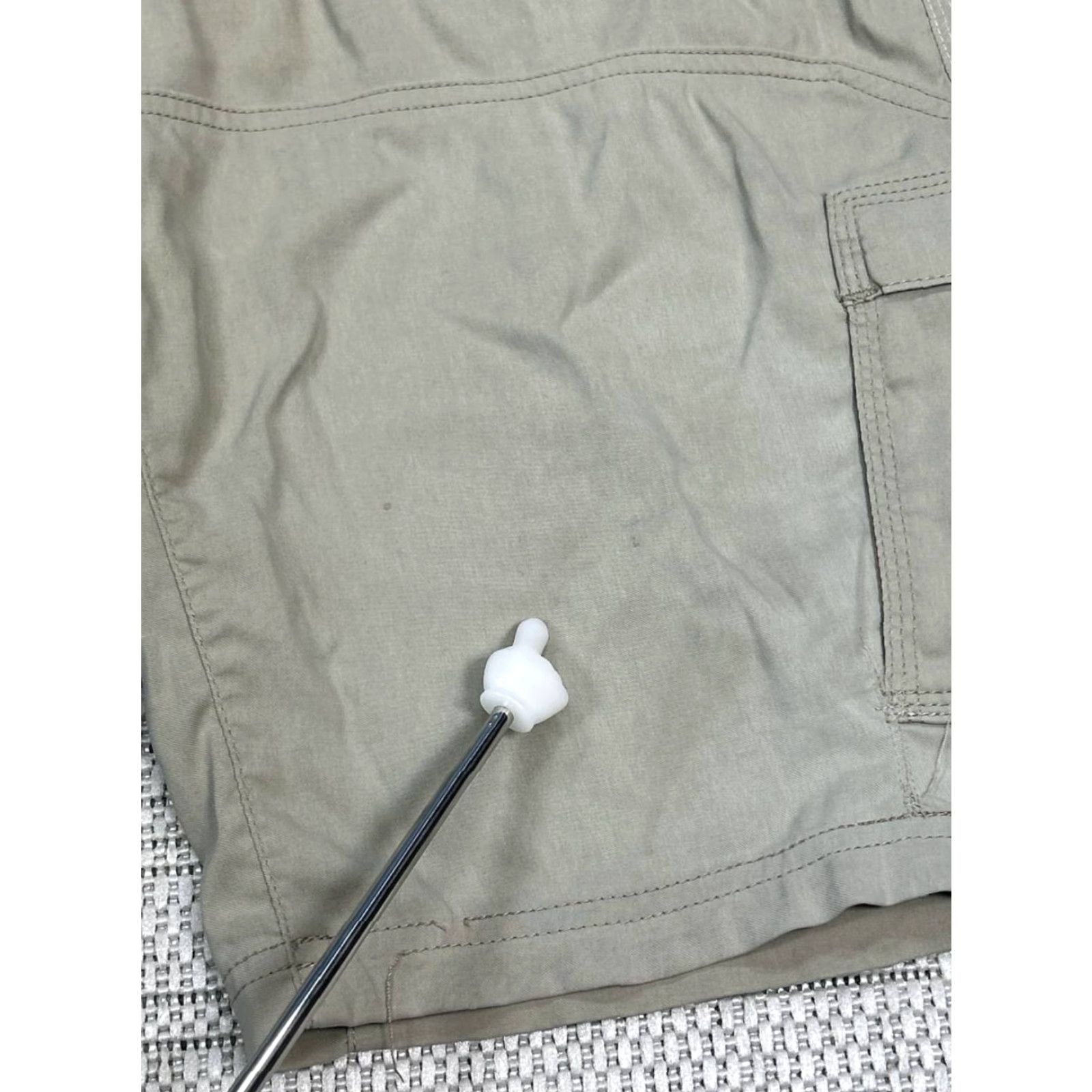 Prana prAna Breathe Cargo Shorts Mens Large Beige Logo Stretch Mid Rise HikingShorts Size US 33 - 5 Thumbnail