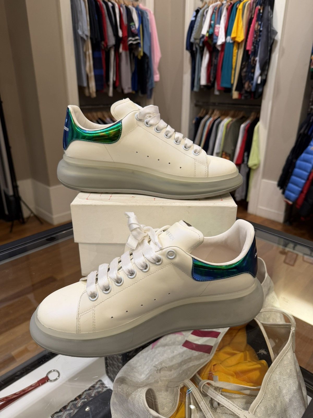 Alexander McQueen Alexander Mcqueen Oversized Sneaker -Iridescent Heel Size US 9.5 / EU 42-43 - 3 Thumbnail
