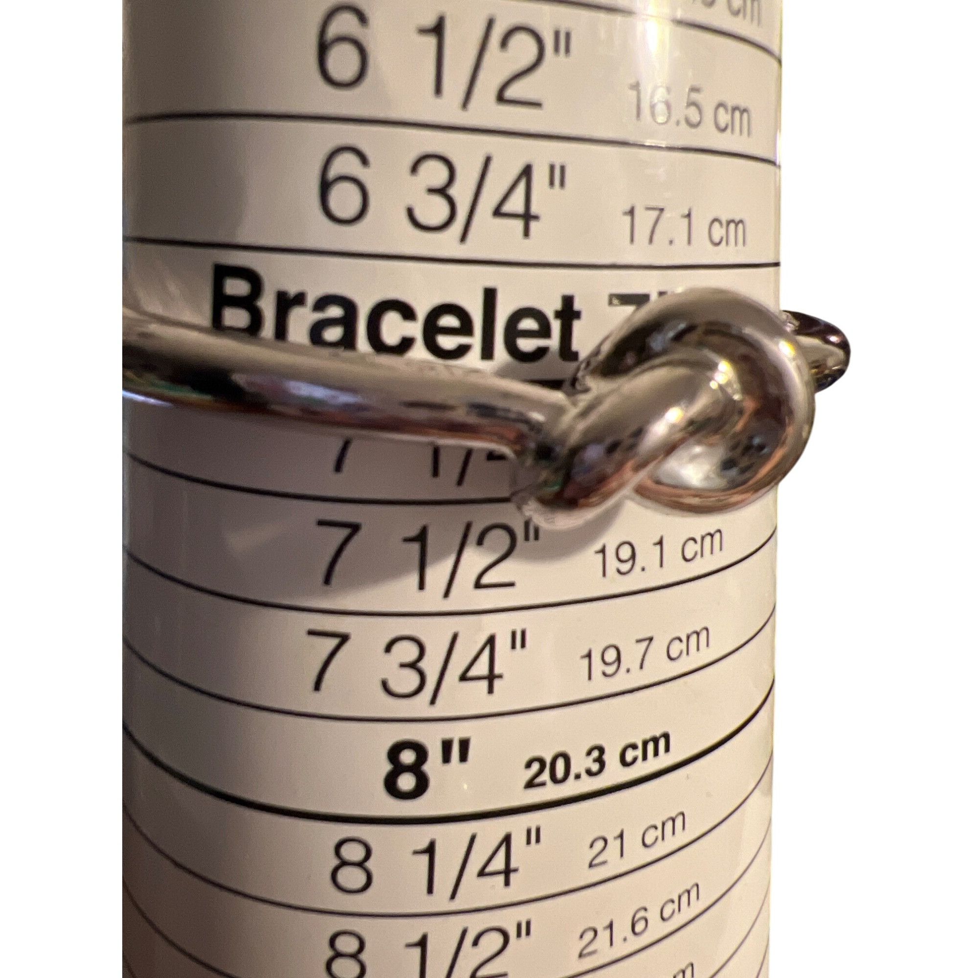 Other Silver Tone Clamper Bangle Bracelet Love Knot Infinity Minim Size ONE SIZE - 4 Thumbnail