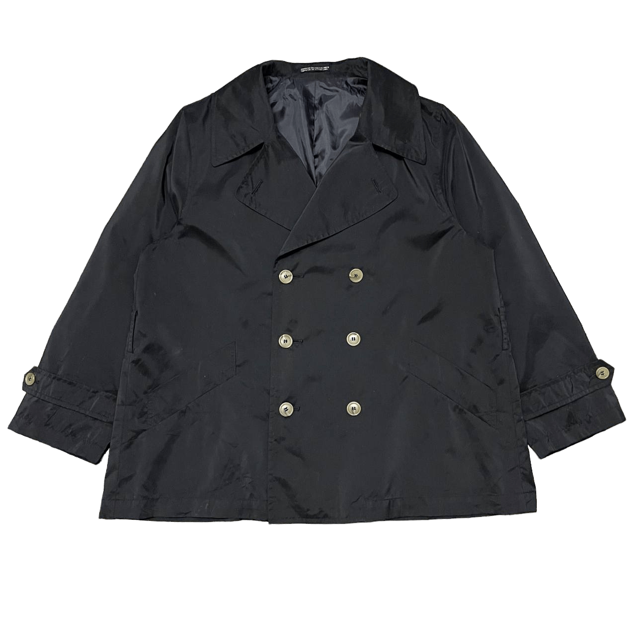 Yohji Yamamoto Vintage Flandre Club Double Breasted Coat Size US M / EU 48-50 / 2 - 1 Thumbnail