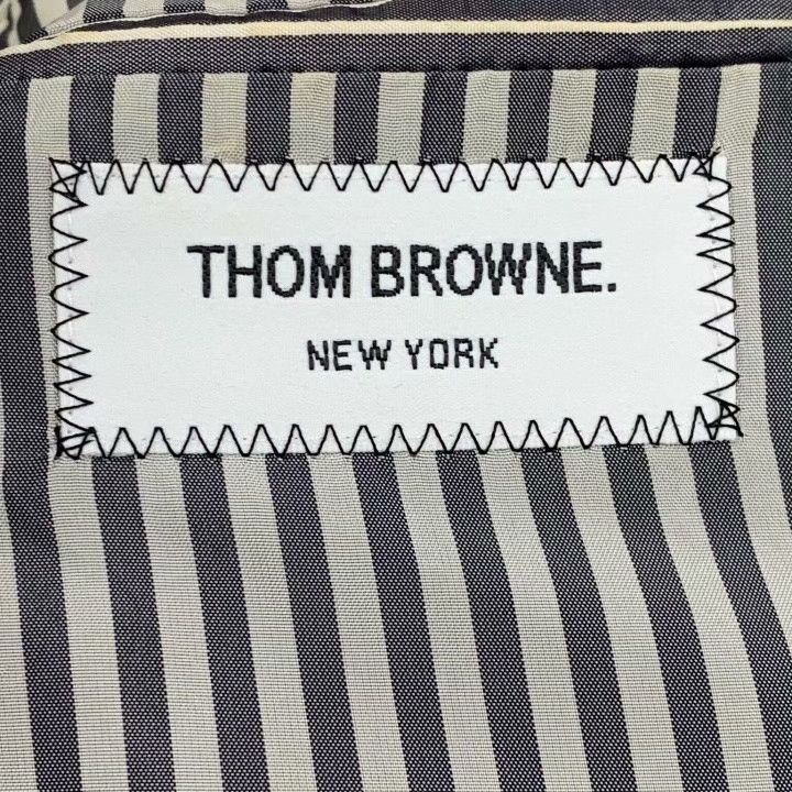 Thom Browne Thom Browne Gray Wool Lapel Blazer Size US XS / EU 42 / 0 - 5 Thumbnail