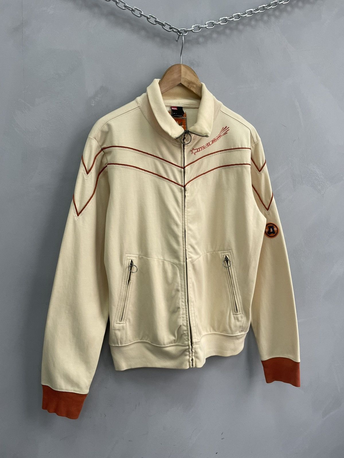 Diesel Diesel vintage retro y2k track zip jacket hype Size US L / EU 52-54 / 3 - 2 Thumbnail
