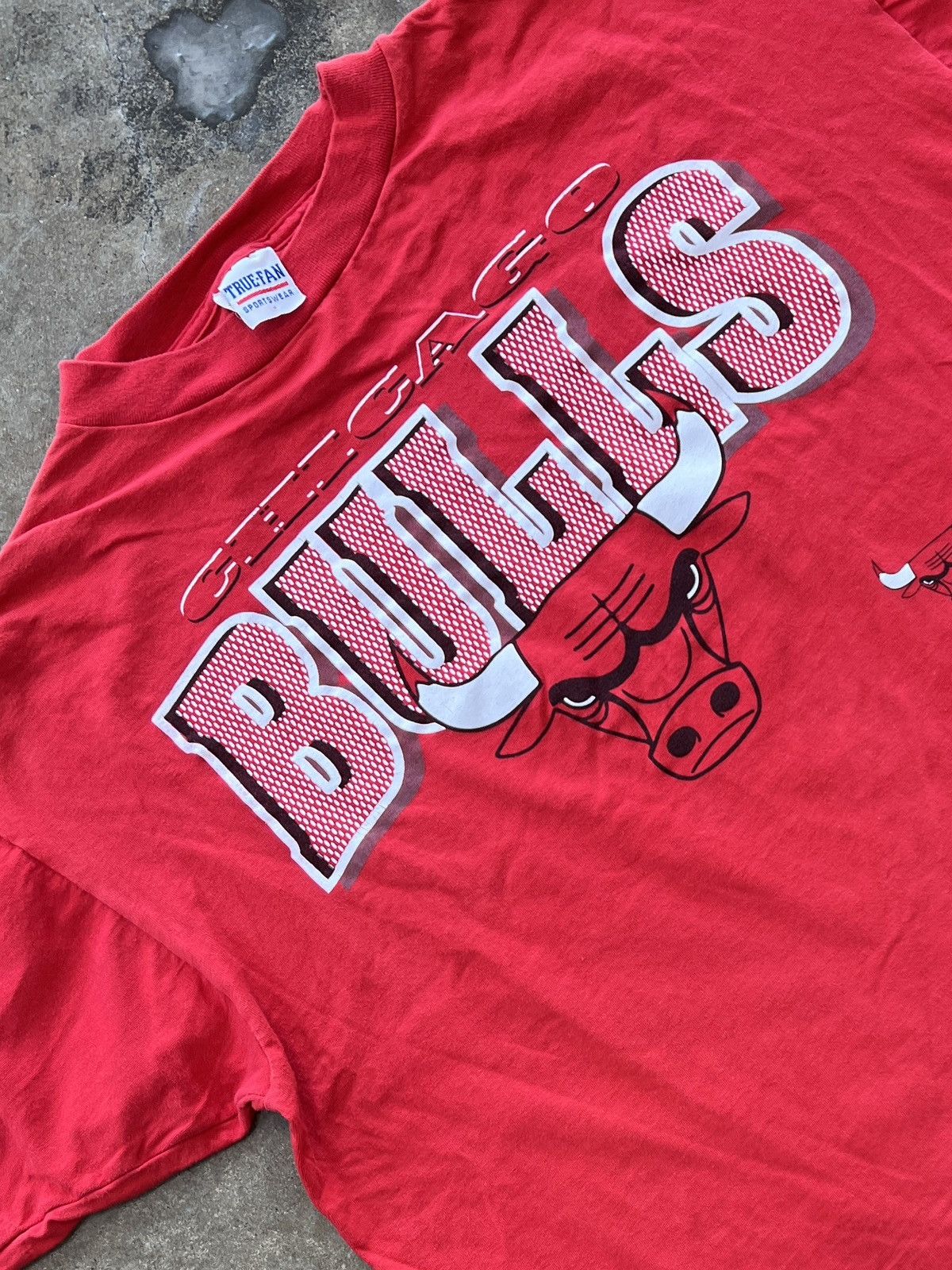 NBA Vintage 90s NBA Chicago Bulls True Fan Single Stitch Large Size US L / EU 52-54 / 3 - 1 Thumbnail