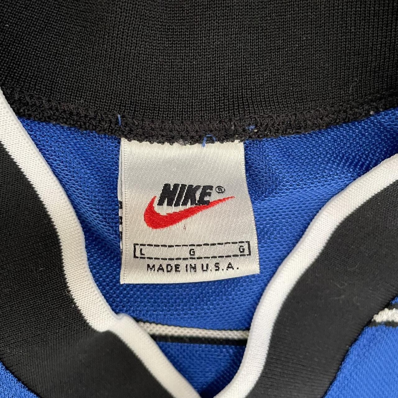 Nike × Vintage Vintage Y2K 90's Blue Long Sleeve Nike Jersey Size US L / EU 52-54 / 3 - 3 Thumbnail
