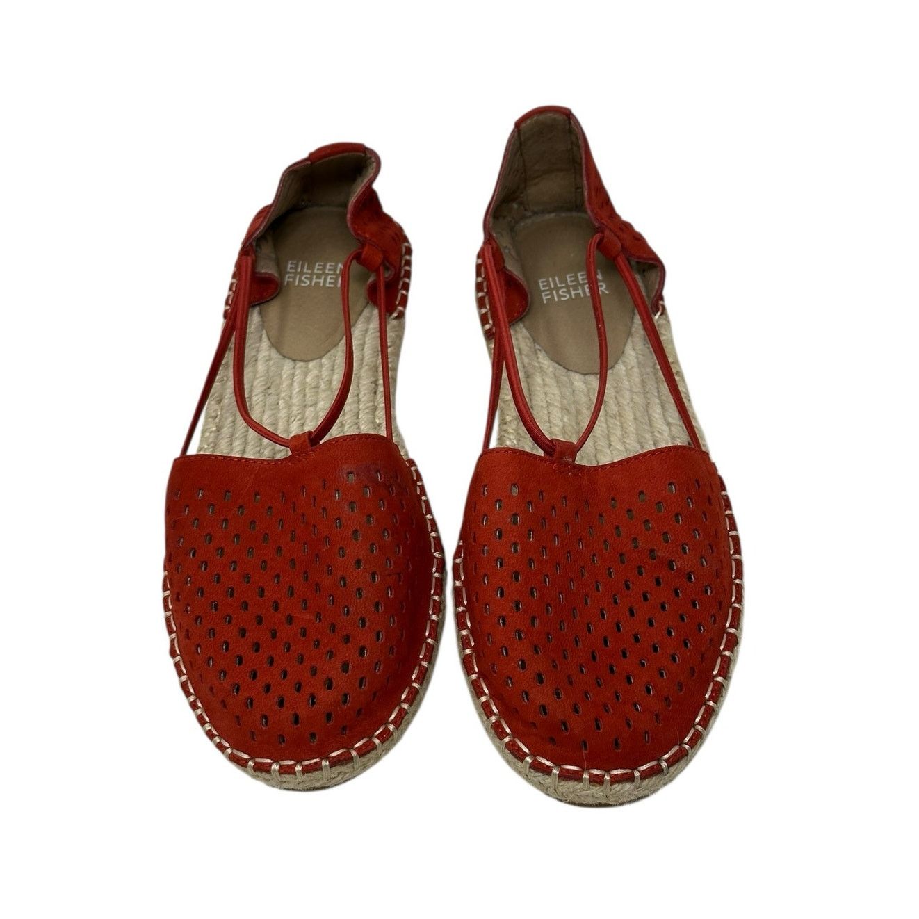 Eileen Fisher Eileen Fisher Lee 2 Red Poppy Espadrille Sandals Size 6 Size US 6 / IT 36 - 1 Thumbnail