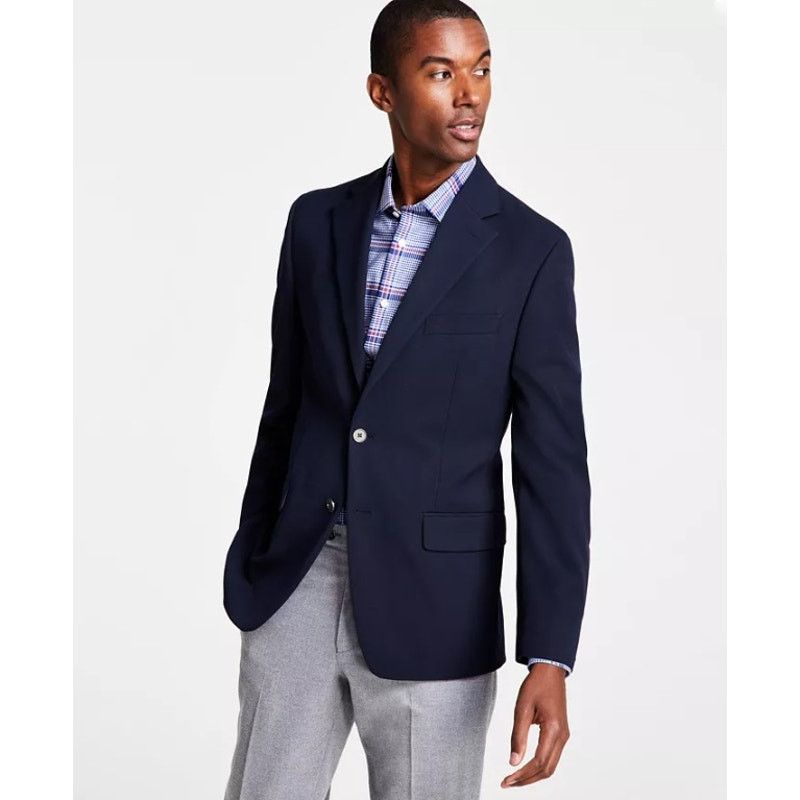 Michael Kors Michael Kors Men's Navy ClassicCasual Suit Blazer Size 48R Size 48R - 3 Thumbnail