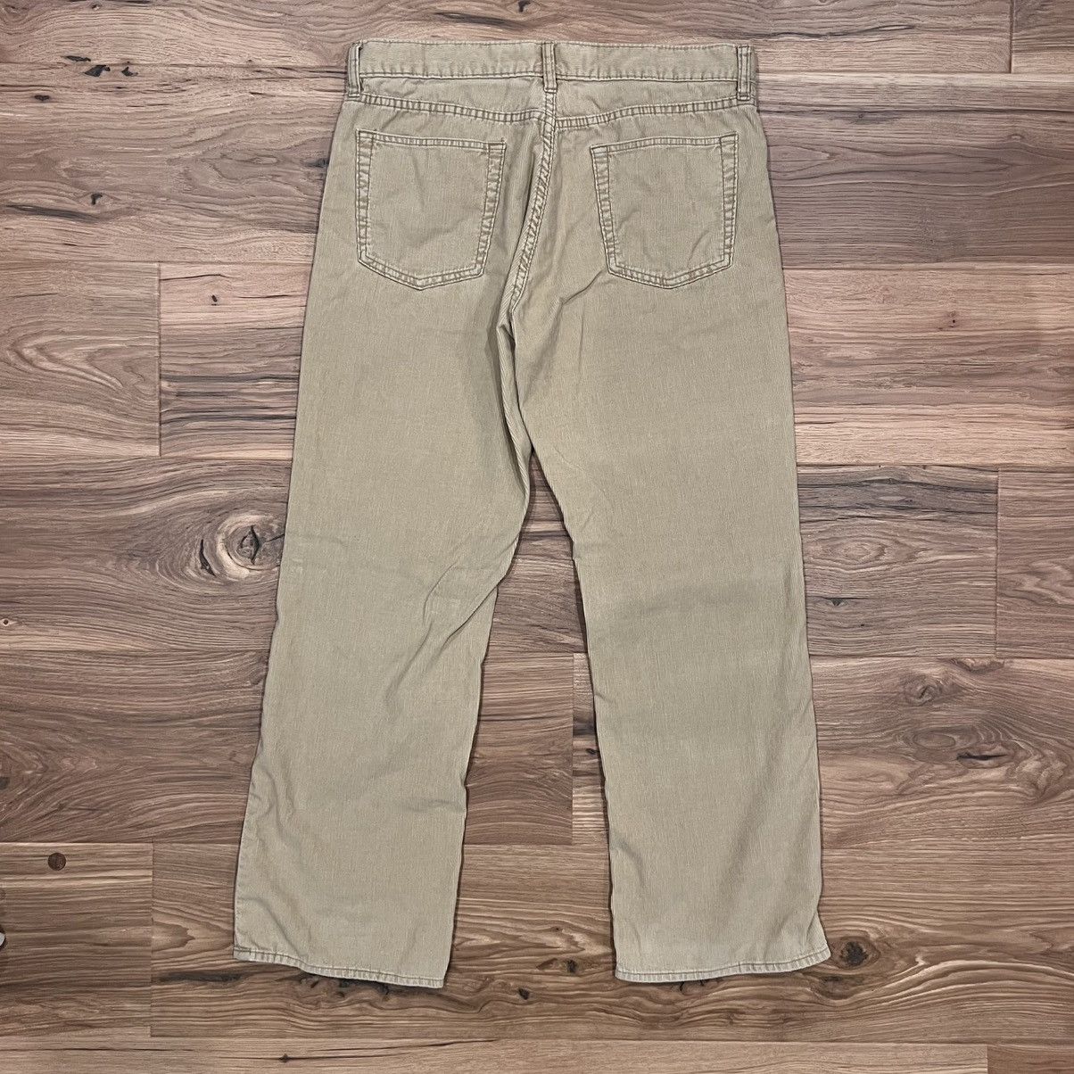 Gap Gap Straight Fit Corduroy Pants Beige 35x29 Size US 35 - 2 Thumbnail