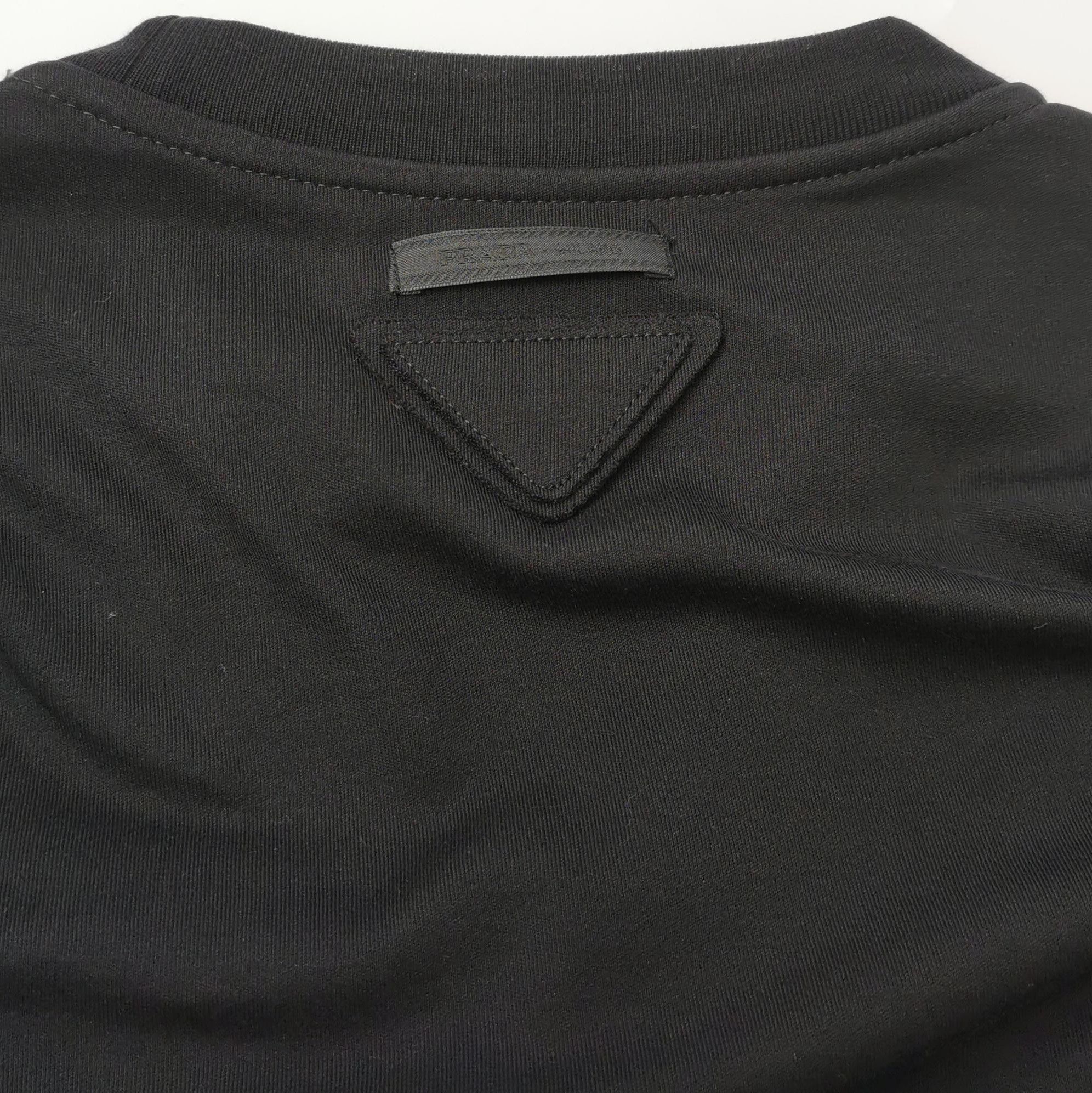 Prada Prada Black Cotton Cropped T. Size XS / US 0-2 / IT 36-38 - 1 Thumbnail