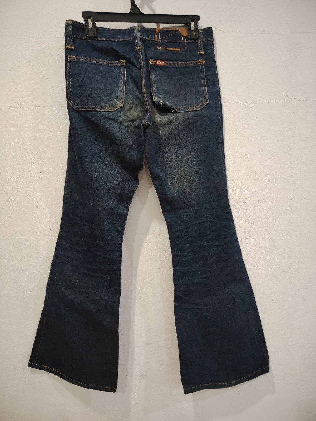 Japanese Brand Distressed dark blue japan jeans Size 30" / US 8 / IT 44 - 4 Thumbnail
