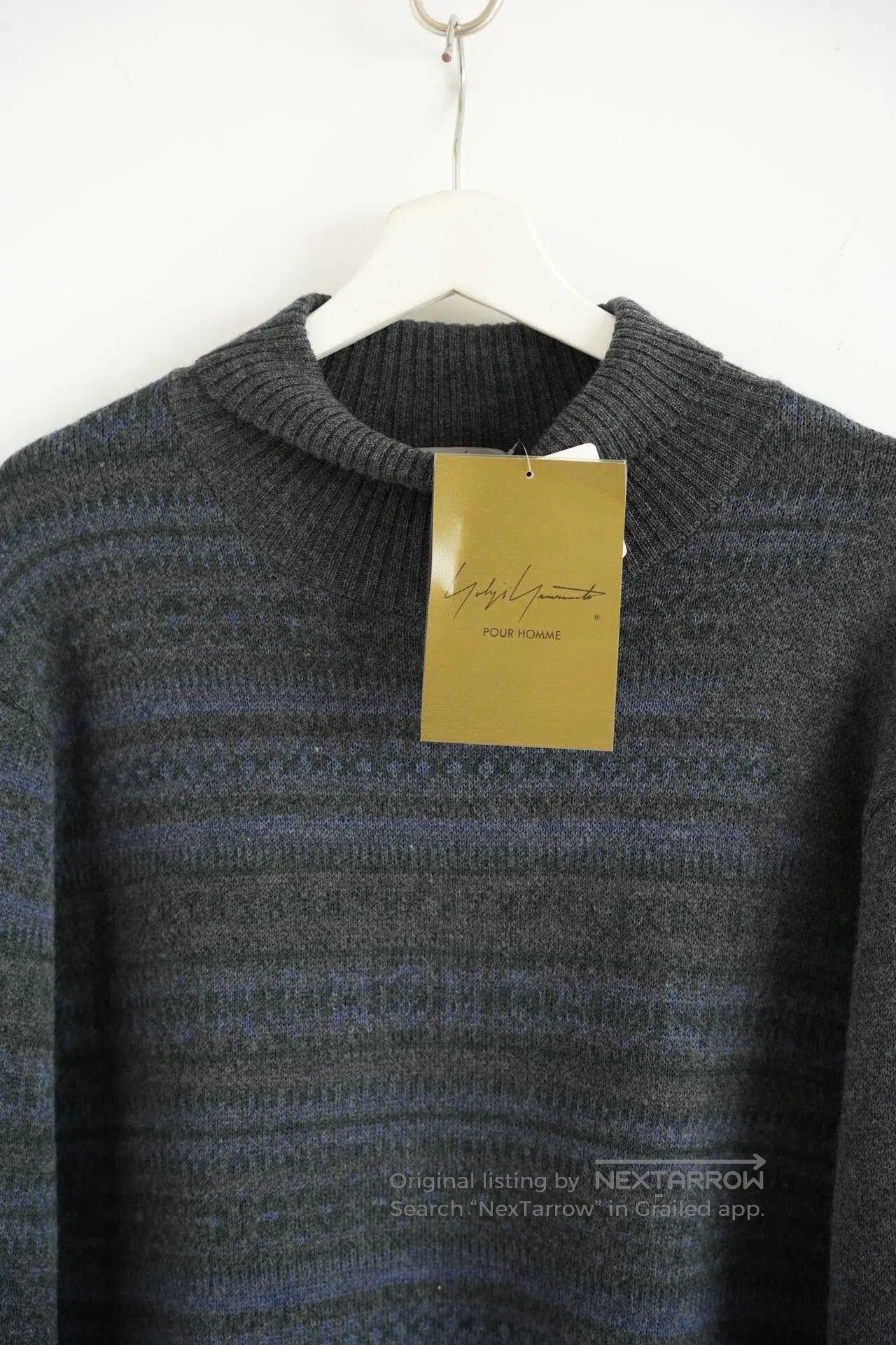 Yohji Yamamoto yohji yamamoto striped turtleneck sweater. Size US L / EU 52-54 / 3 - 3 Thumbnail