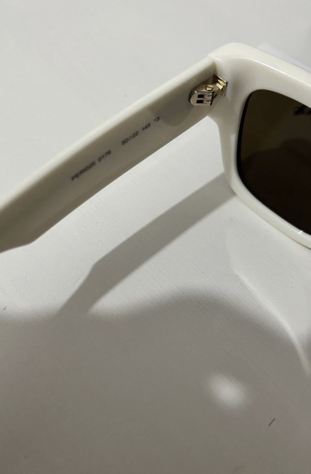Palm Angels PALM ANGELS Sunglasses White Rectangle Volcan Gold Mirror Size ONE SIZE - 11 Thumbnail