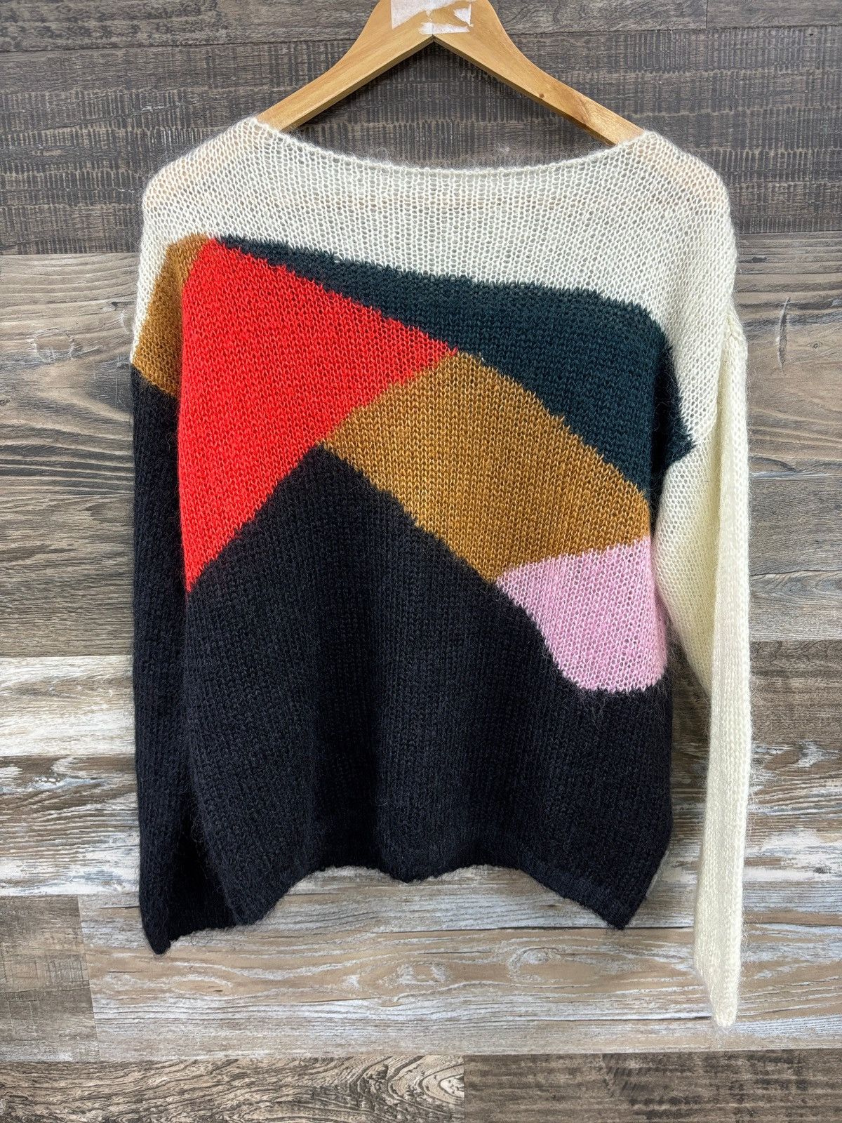 Burberry S- Burberry printed mohair sweater Size US S / EU 44-46 / 1 - 1 Thumbnail