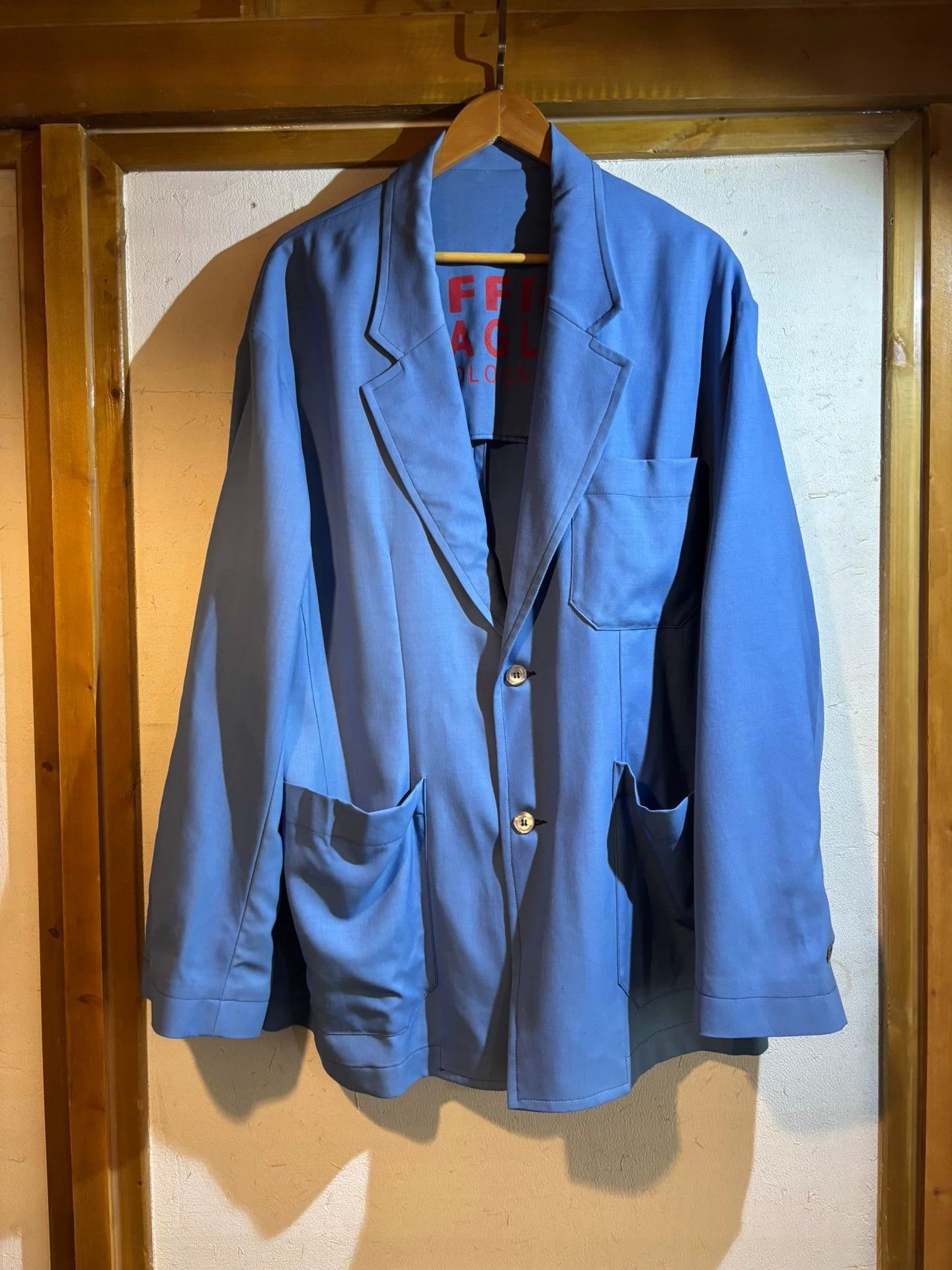 Magliano Magliano Double Lana Wool Oversized Blazer S LightGrayBlue Size US S / EU 44-46 / 1 - 1 Thumbnail