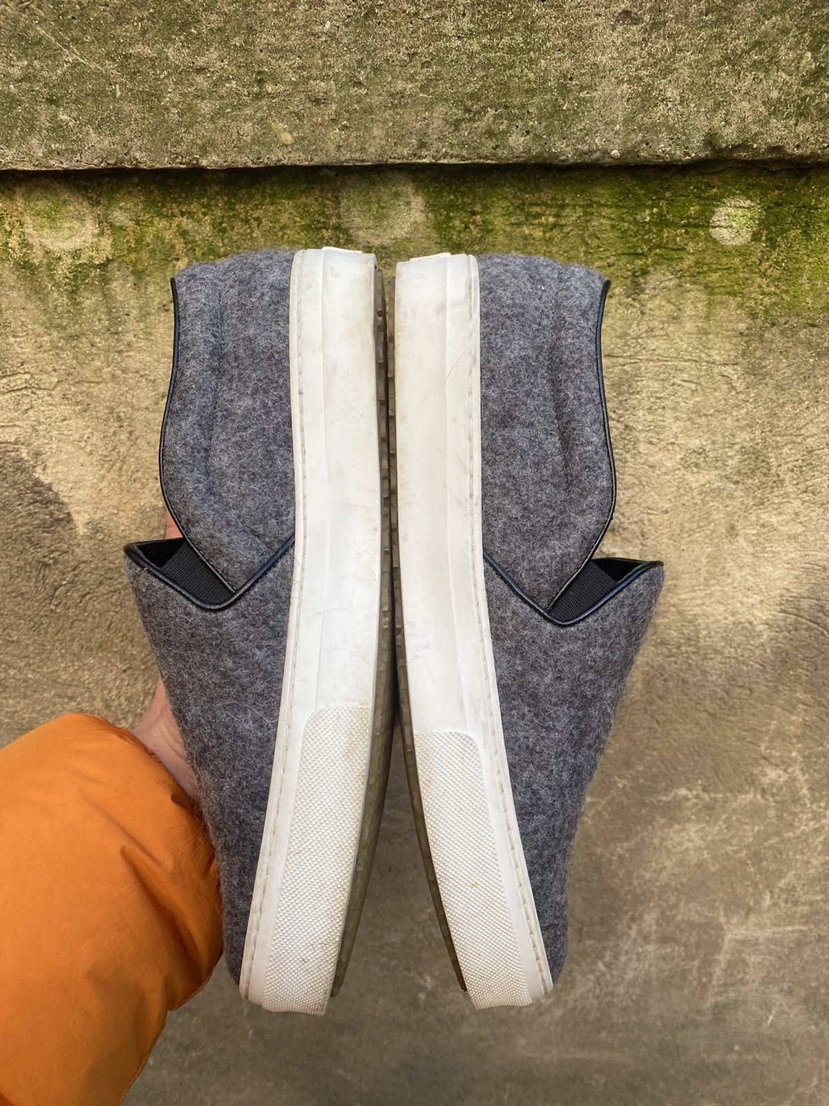 Celine Celine Wool Leather Slip On Sneakers Size US 10 / EU 43 - 6 Thumbnail