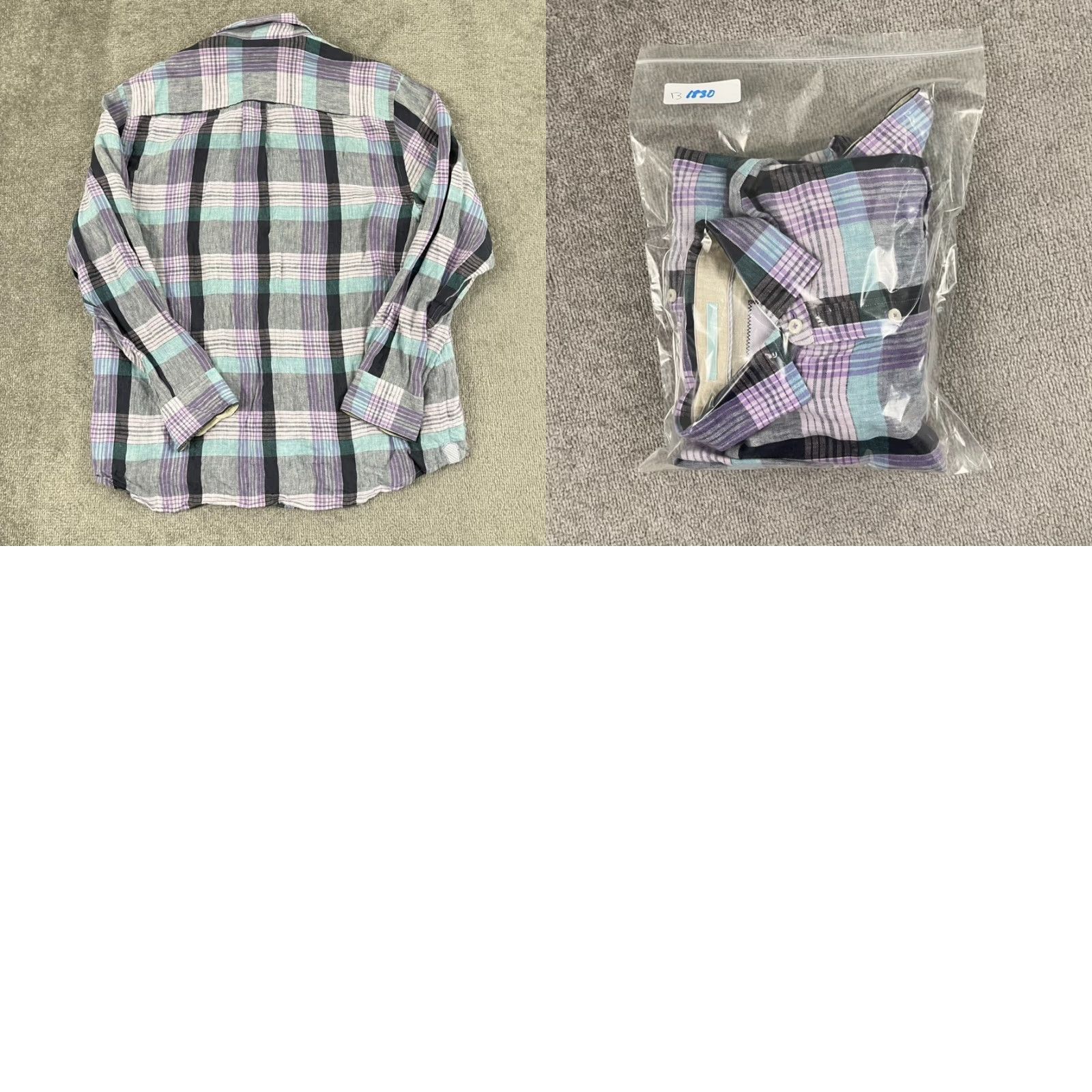 Tommy Bahama Tommy Bahama Shirt Mens Large Island Modern Linen MultiColor Plaid Button Down Size US L / EU 52-54 / 3 - 8 Thumbnail