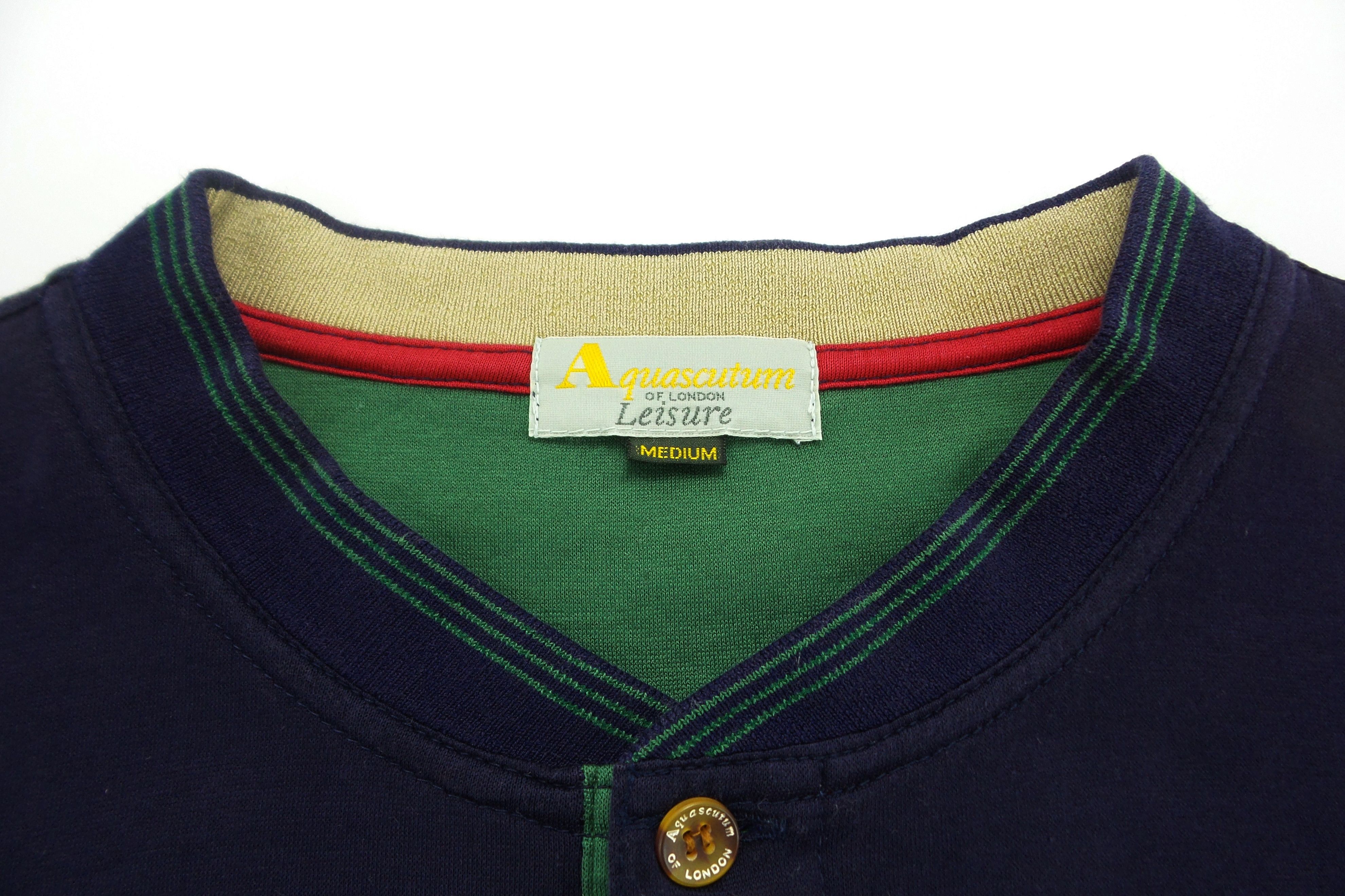 Aquascutum Aquascutum Small Logo Band Collar T-shirts Size US M / EU 48-50 / 2 - 2 Thumbnail