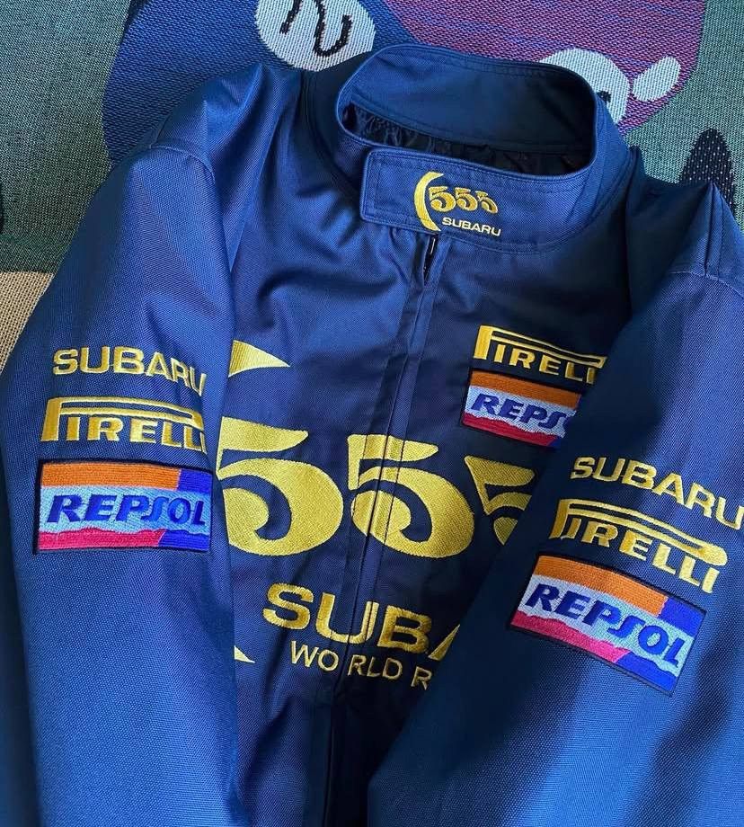 Vintage Vintage Subaru STi 555 WRC Racing Bomber Jacket Size US M / EU 48-50 / 2 - 2 Thumbnail