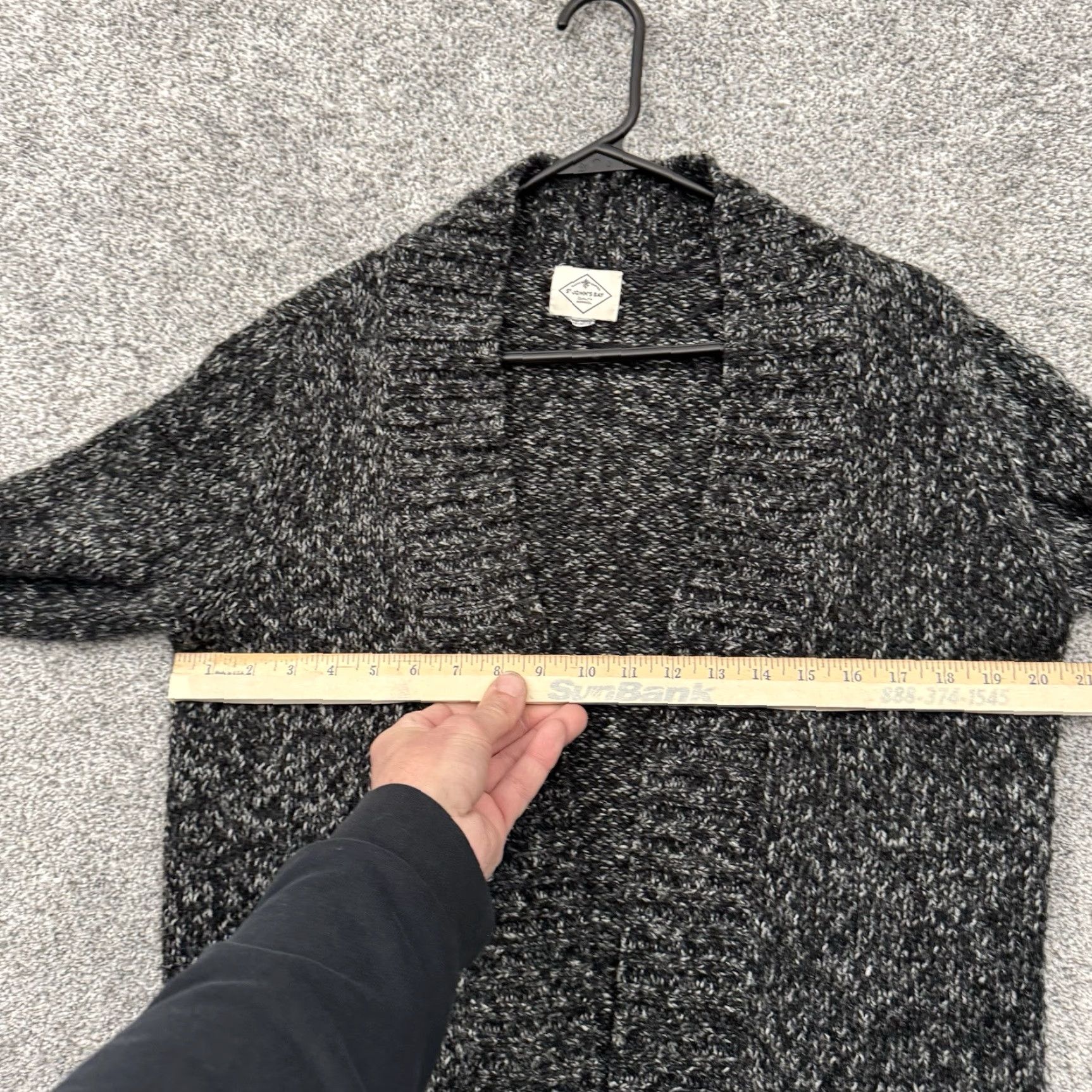 Vintage St Johns Bay Cardigan Sweater Womens Large Dark Grandpacore Cozy Knit Slouchy Size L / US 10 / IT 46 - 3 Thumbnail