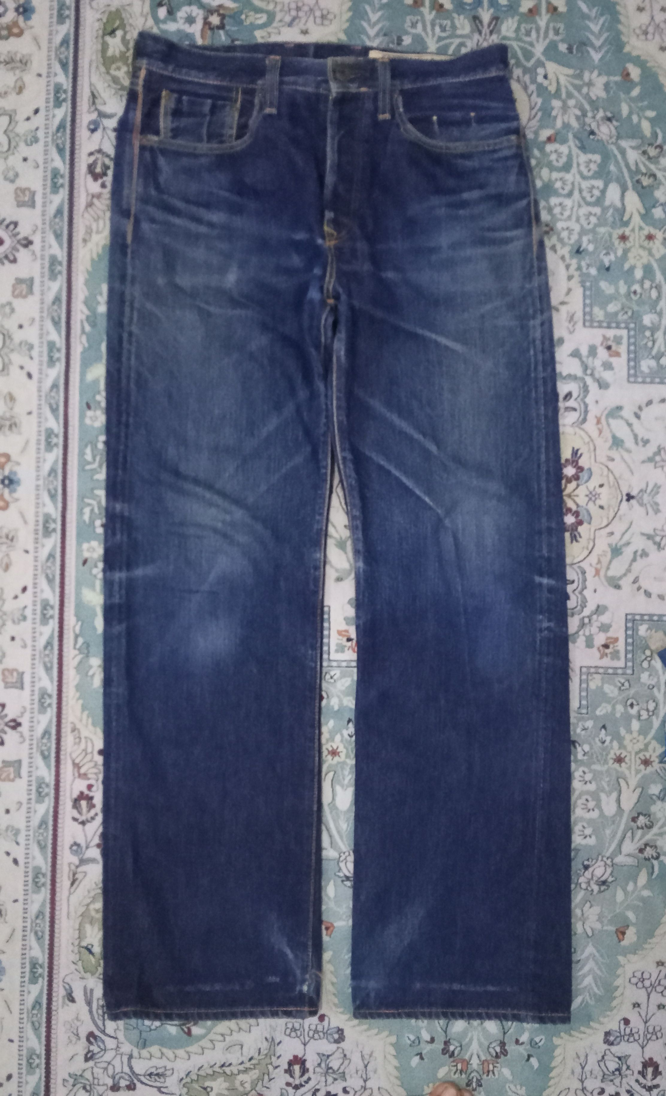 Kapital Kapital Redline Selvedge With Buckle Back Rare Jeans Size US 32 / EU 48 - 1 Thumbnail