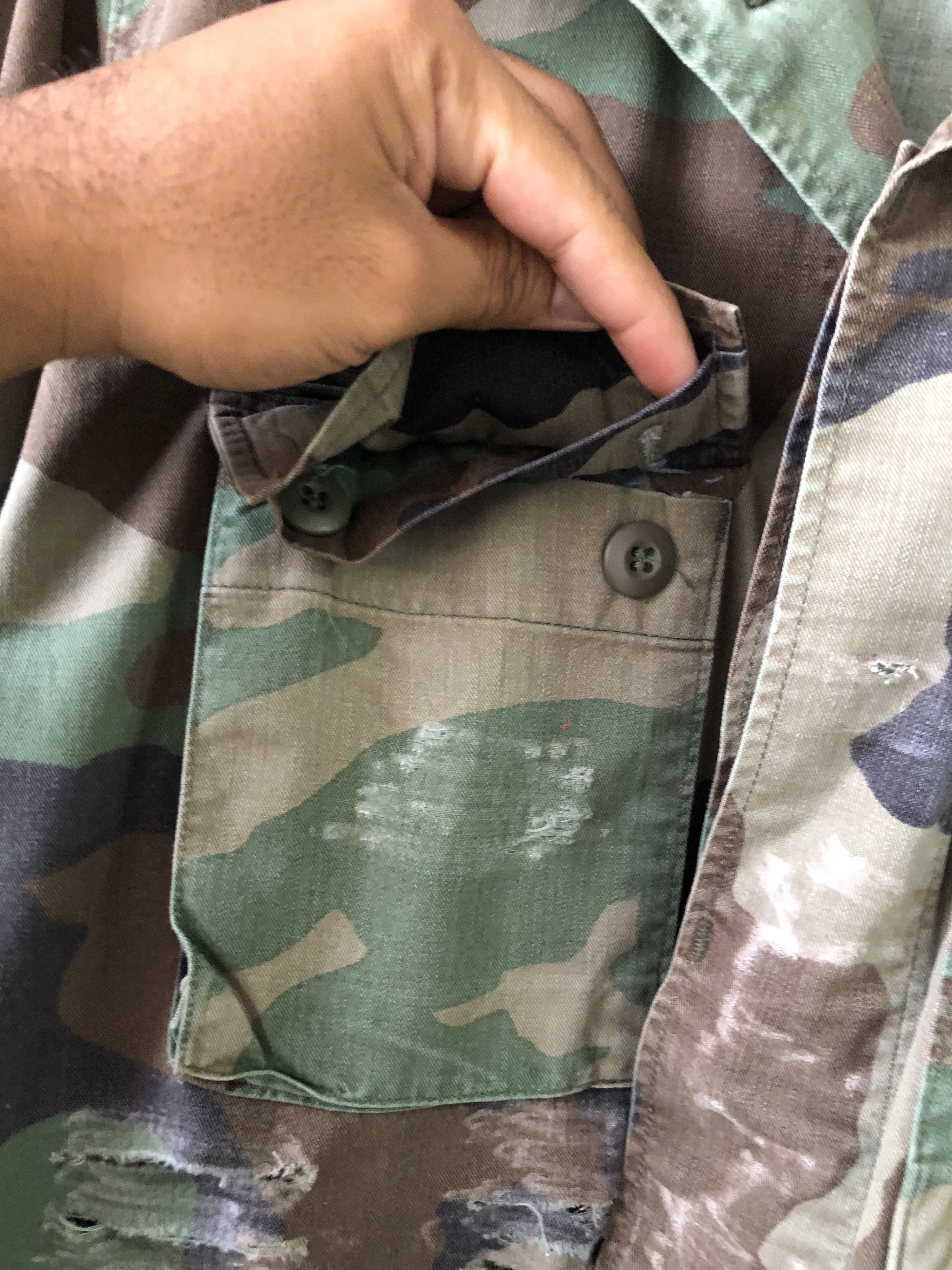 Vintage Vintage Us Army x Orion Band Distressed Army Jacket Size US M / EU 48-50 / 2 - 12 Thumbnail