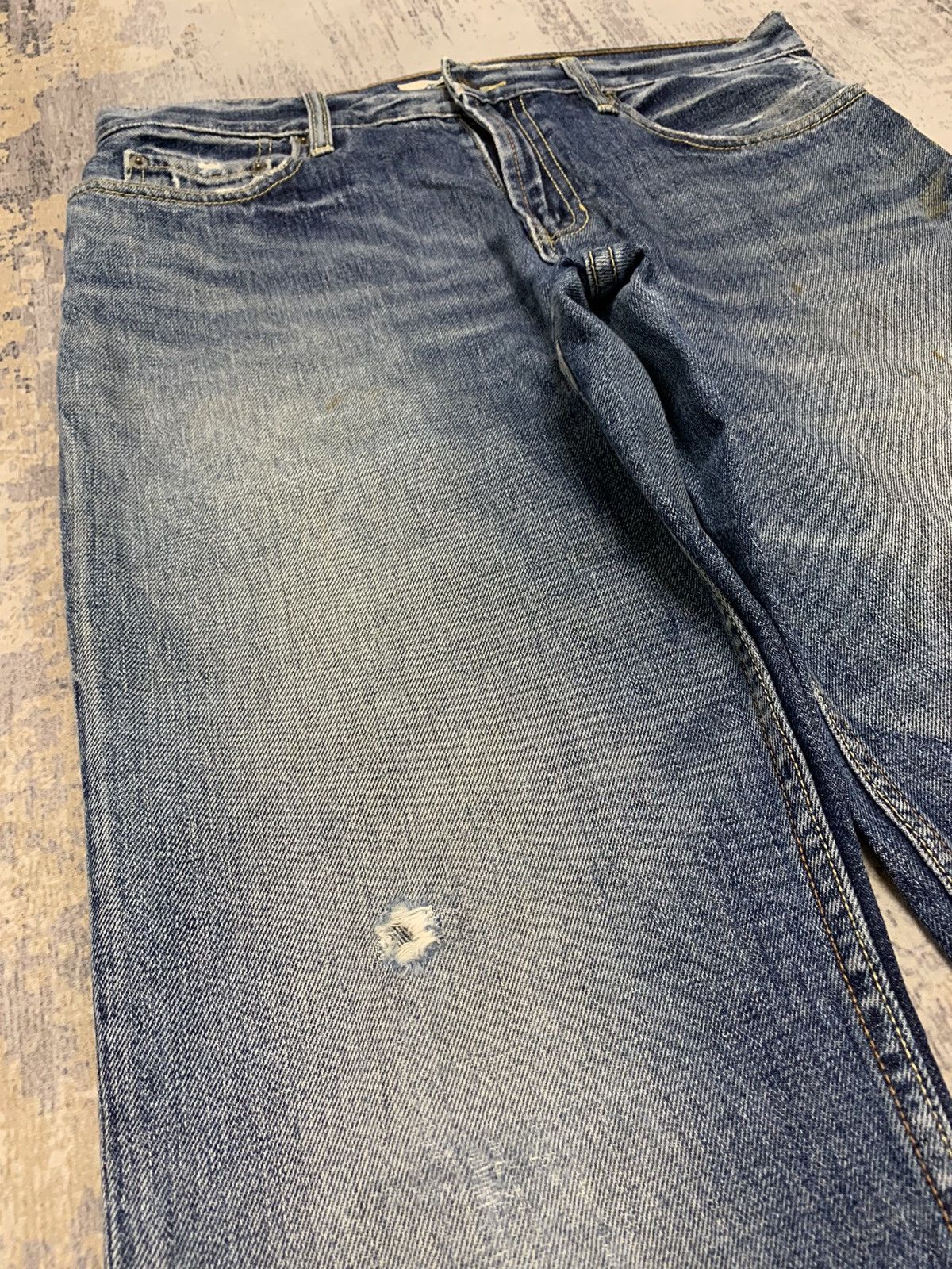 Gap Vintage Y2K Gap Baggy Distressed Jeans 34x32 Size US 34 / EU 50 - 6 Thumbnail