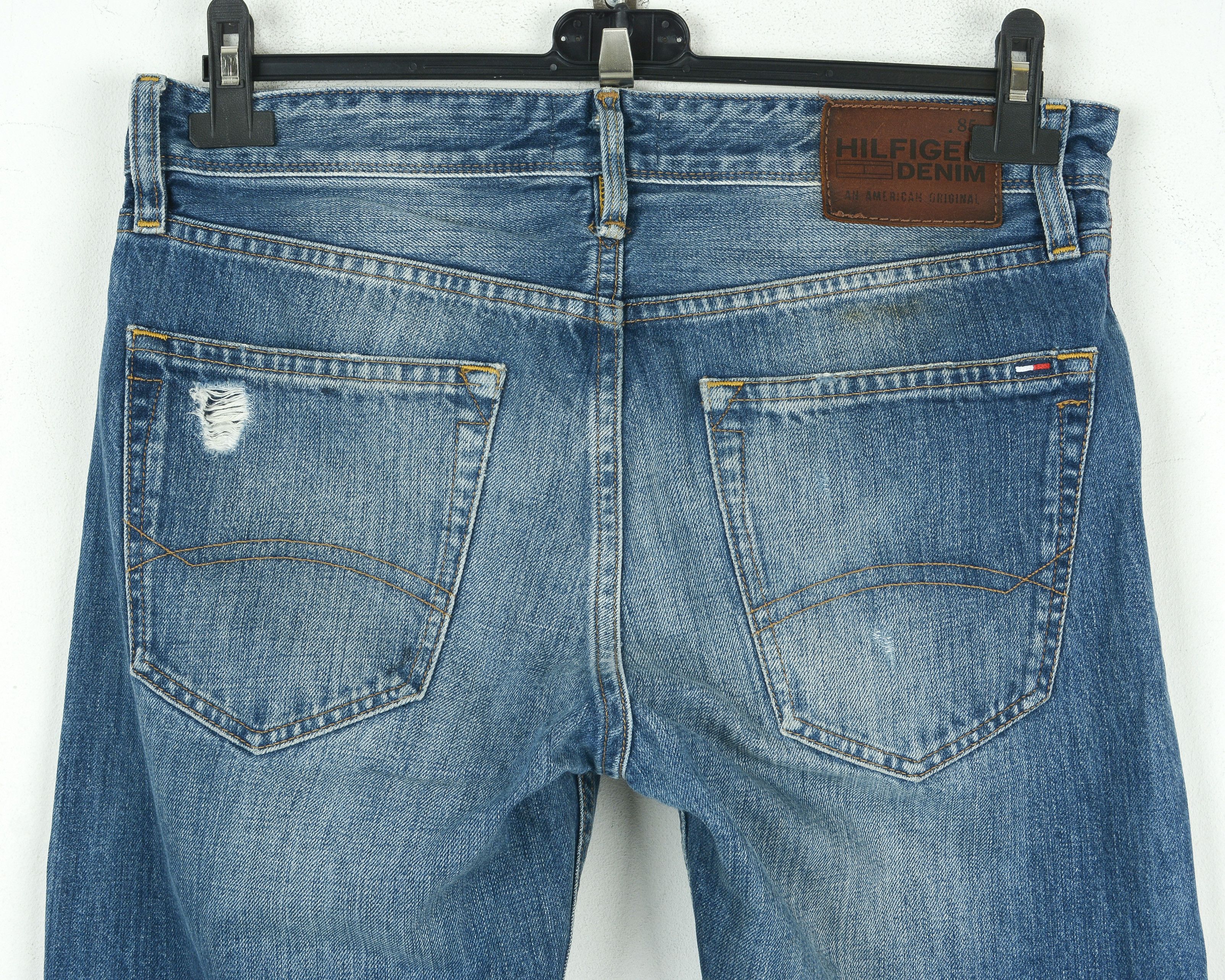Tommy Hilfiger Rockridge Selvedge Men W30 L34 Slim Tapered Jeans Trousers Size US 30 / EU 46 - 6 Thumbnail