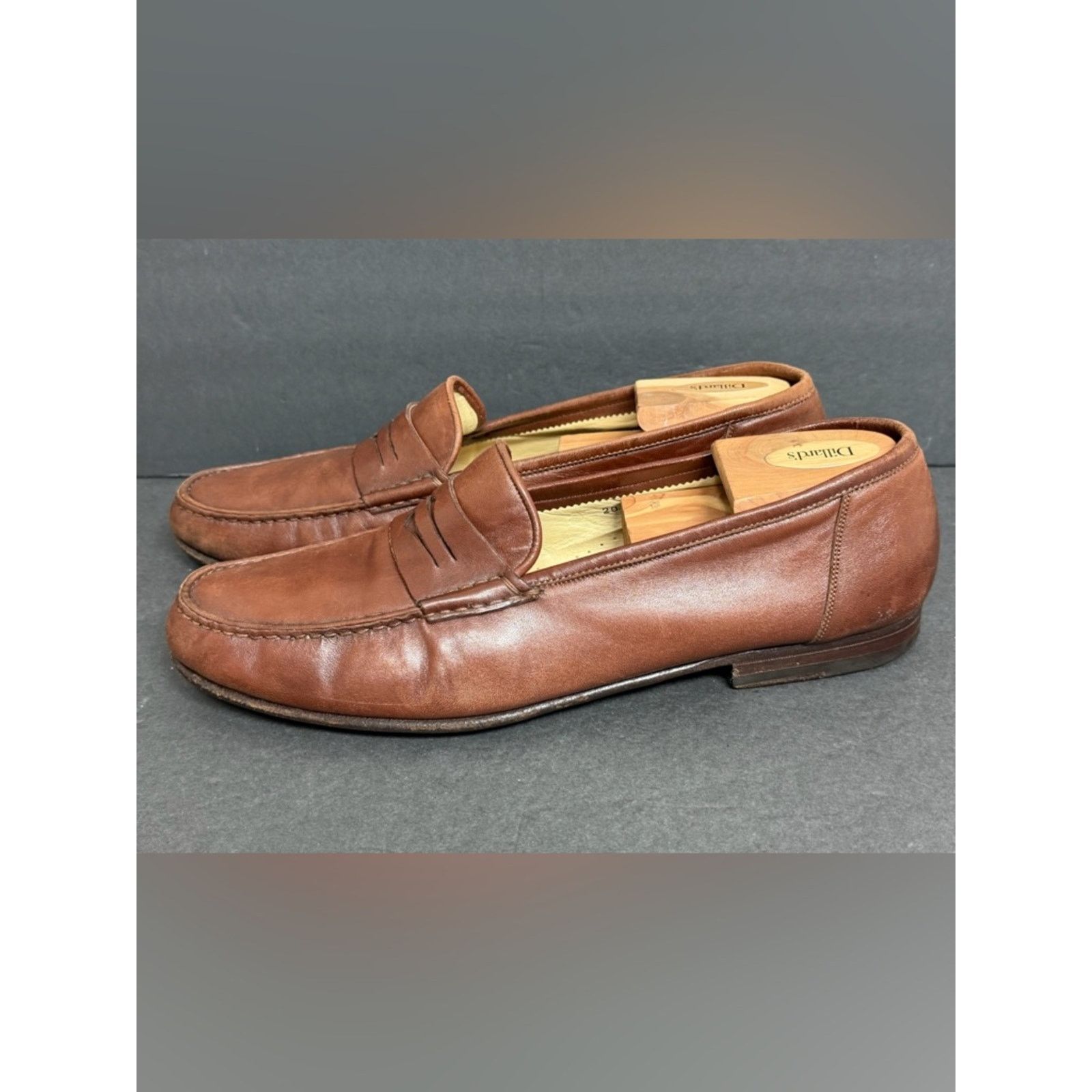 Santoni SANTONI Casual Leather Loafer Slip-On Shoes Men US 12 D $599 Size US 12 / EU 45 - 1 Thumbnail