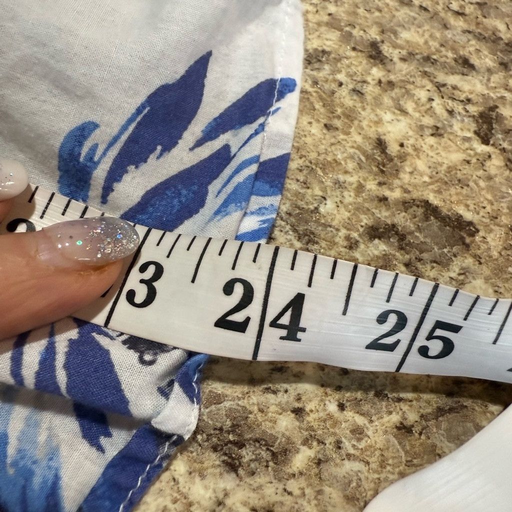 Gap GAP Floral Blouse in Blue and White Size XXS / US 00 / IT 34 - 5 Thumbnail