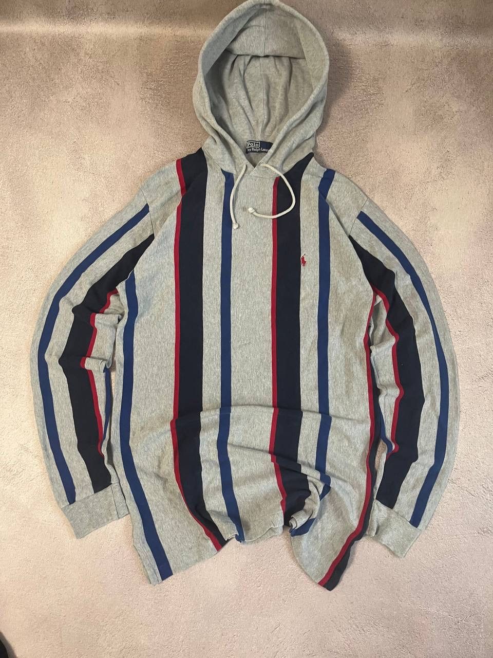 Polo Ralph Lauren × Vintage Polo Ralph Lauren distressed rugby hoodie oversized Size US L / EU 52-54 / 3 - 1 Thumbnail