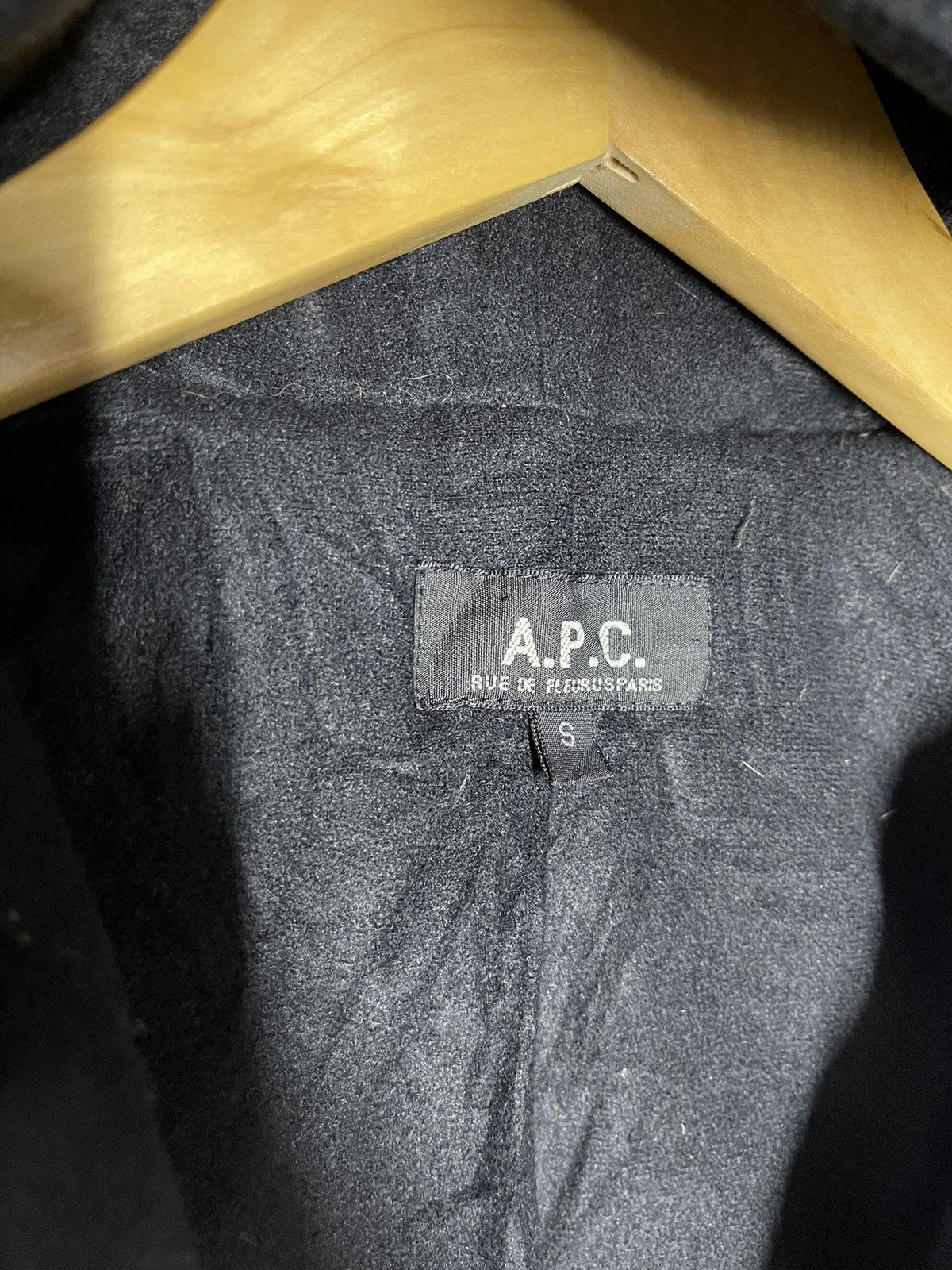 A.P.C. VINTAGE 90’s A.P.C MOLESKIN JACKET HOODIES Size US S / EU 44-46 / 1 - 4 Thumbnail