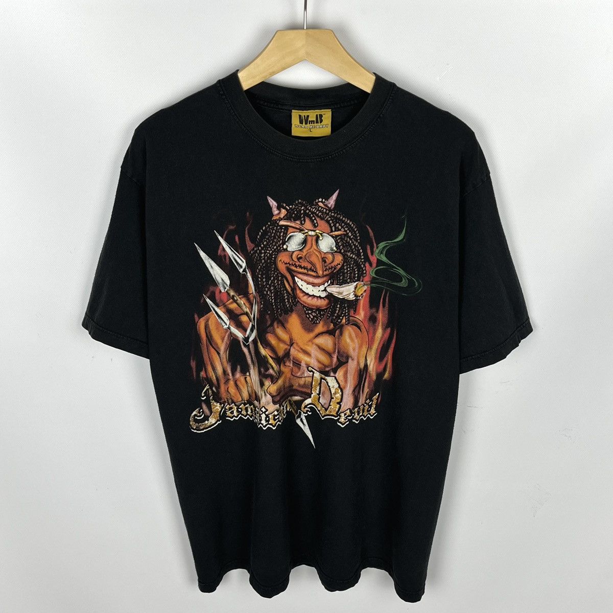 Other Vintage Jamaican Devil 4:20 humor weed faded tee 90’s Size US L / EU 52-54 / 3 - 1 Thumbnail