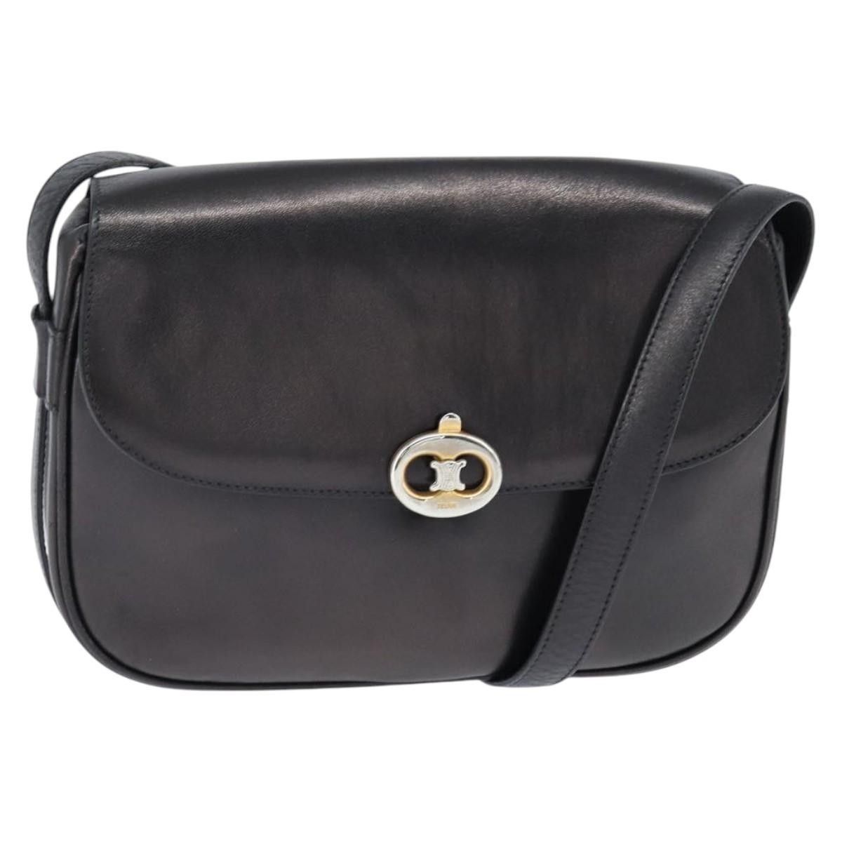 Celine Celine Vintage Triomphe Shoulder Bag Leather Size ONE SIZE - 1 Thumbnail