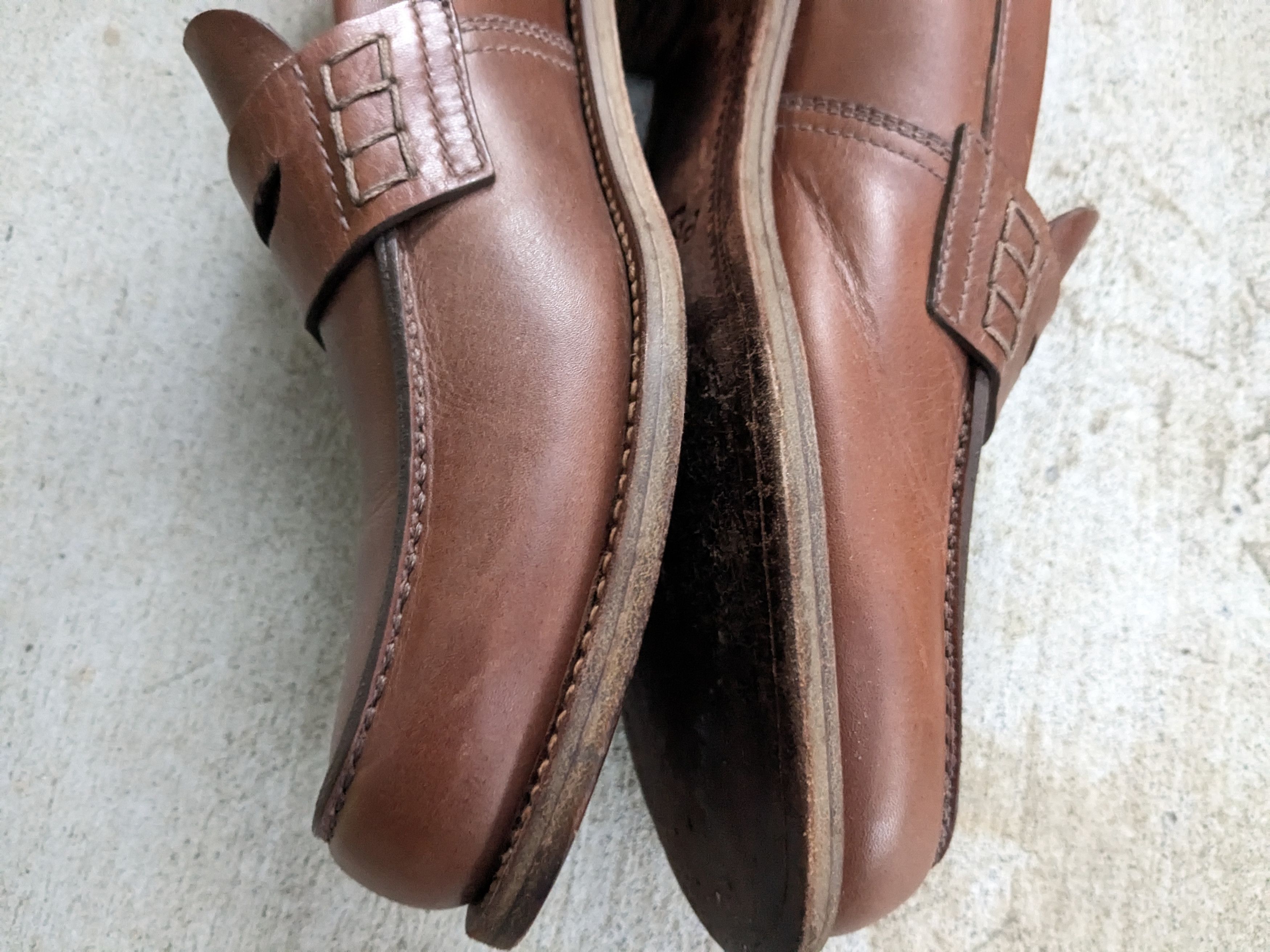 Prada Prada Penny Loafers Brown Leather 10 Slip Ons Italy Tan Size US 10 / EU 43 - 7 Thumbnail