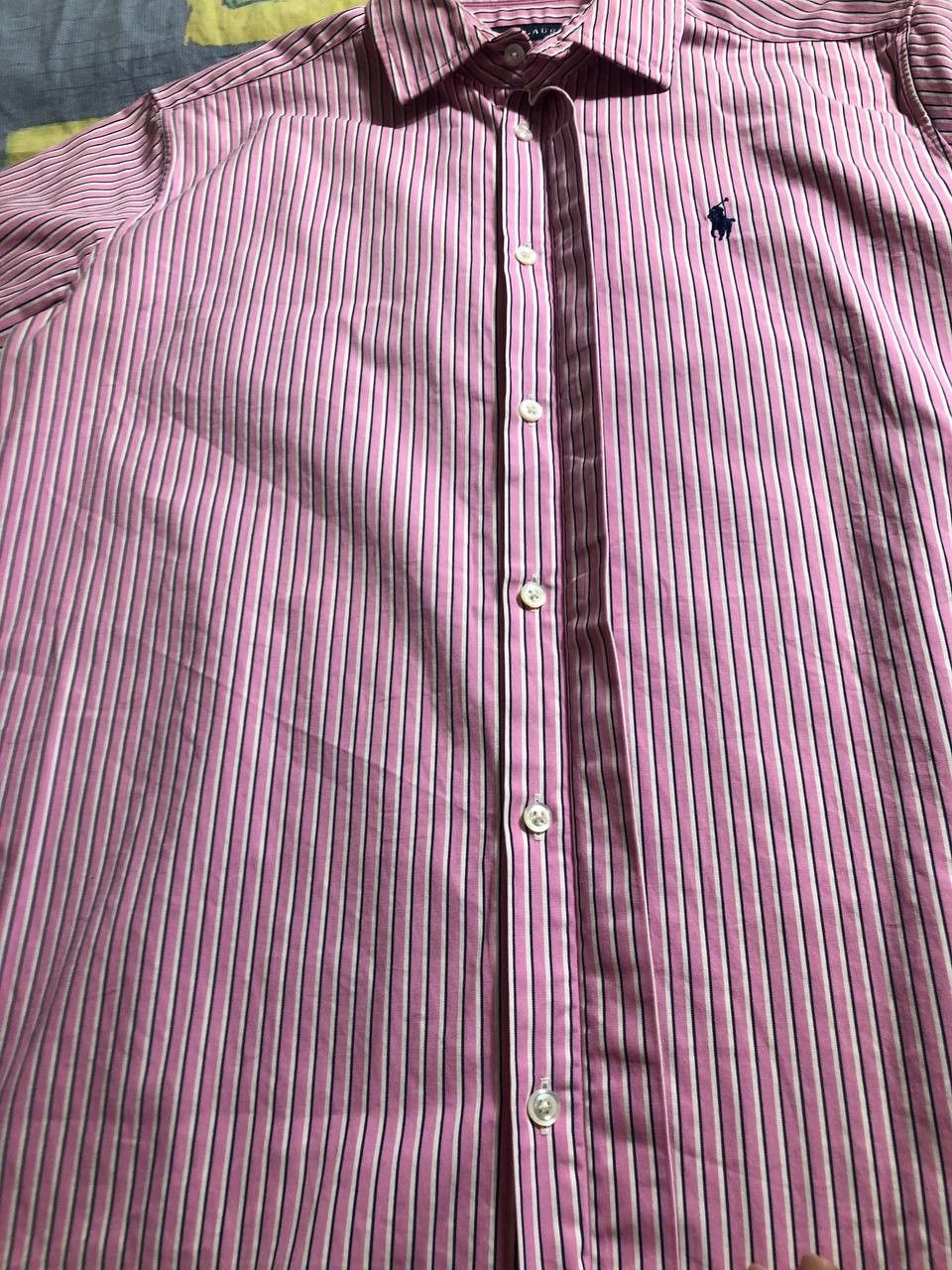 Polo Ralph Lauren × Ralph Lauren × Vintage Polo Ralph Lauren Vintage Mens Long Sleeve Striped Shirt Size US S / EU 44-46 / 1 - 4 Thumbnail
