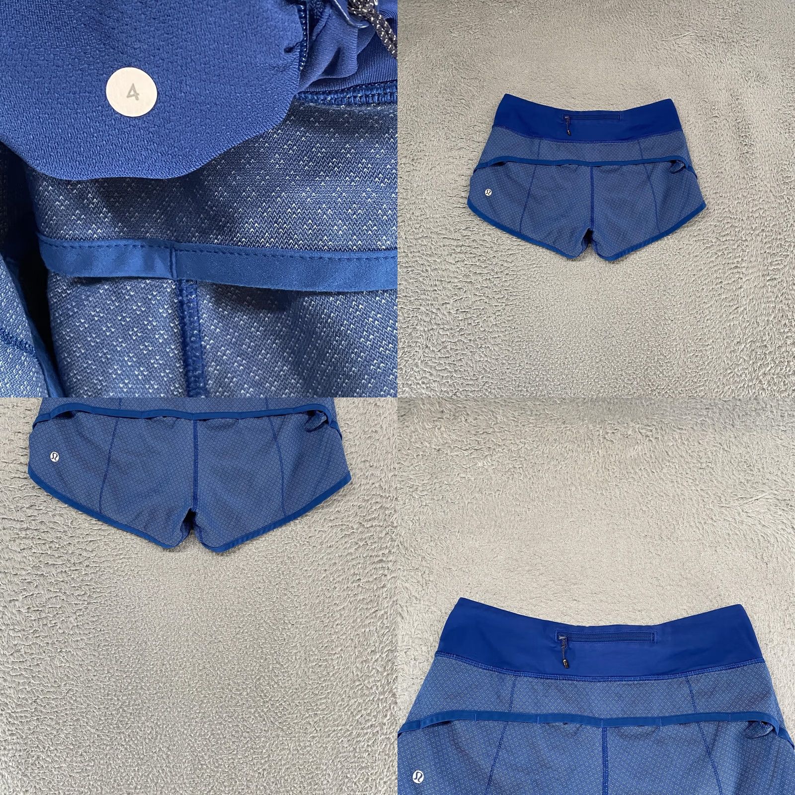 Lululemon Lululemon Womens Speed Shorts Blue Athletic Workout Gym Running 4 Lined 2.5 Inch Size 27" / US 4 / IT 40 - 8 Thumbnail