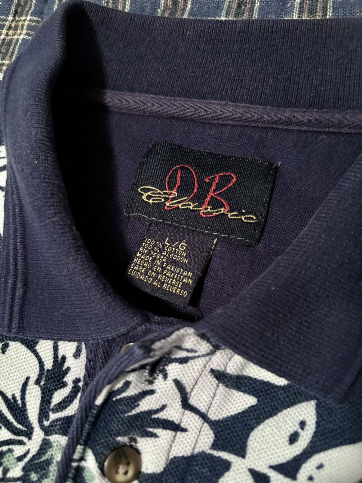 Vintage DB Classic Polo Shirt Tropical Floral Oversize Surf Hawaiian Size US L / EU 52-54 / 3 - 2 Thumbnail