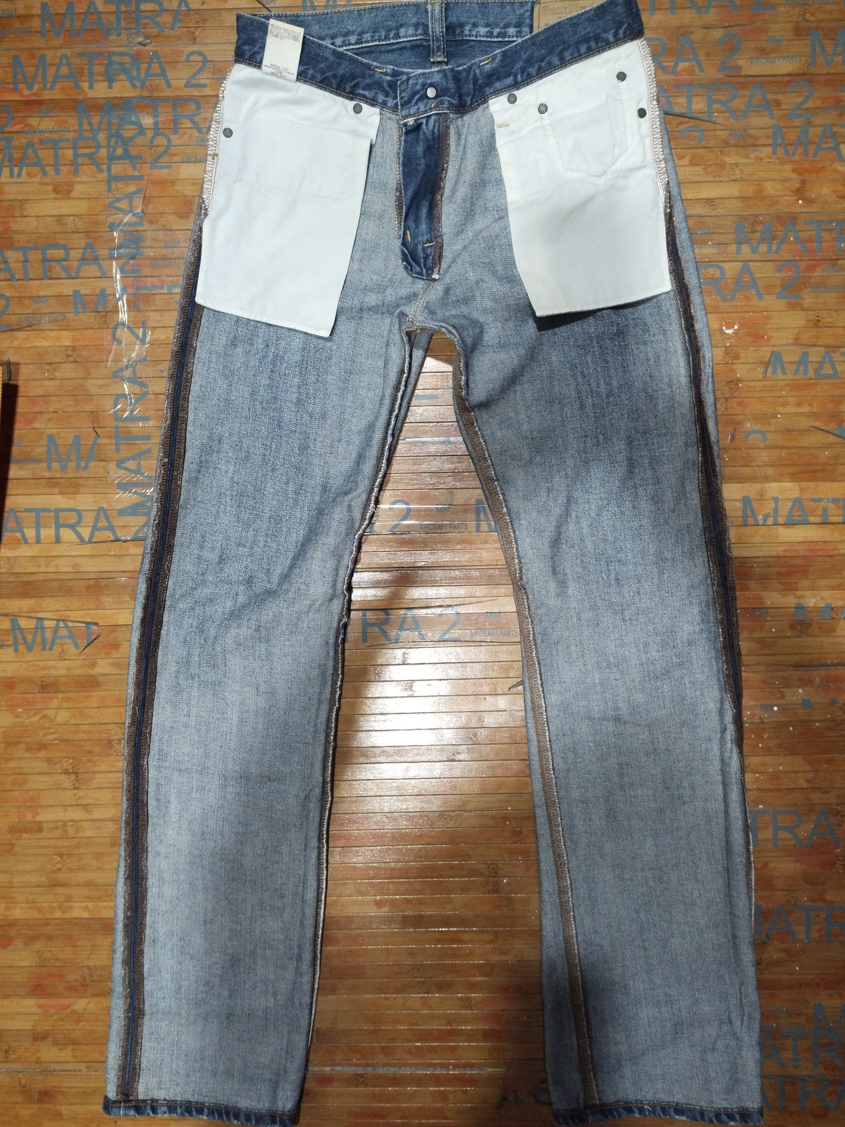 Japanese Brand × Vintage Jeans Back Number Sz 30" (76Cm) Size US 30 / EU 46 - 14 Thumbnail